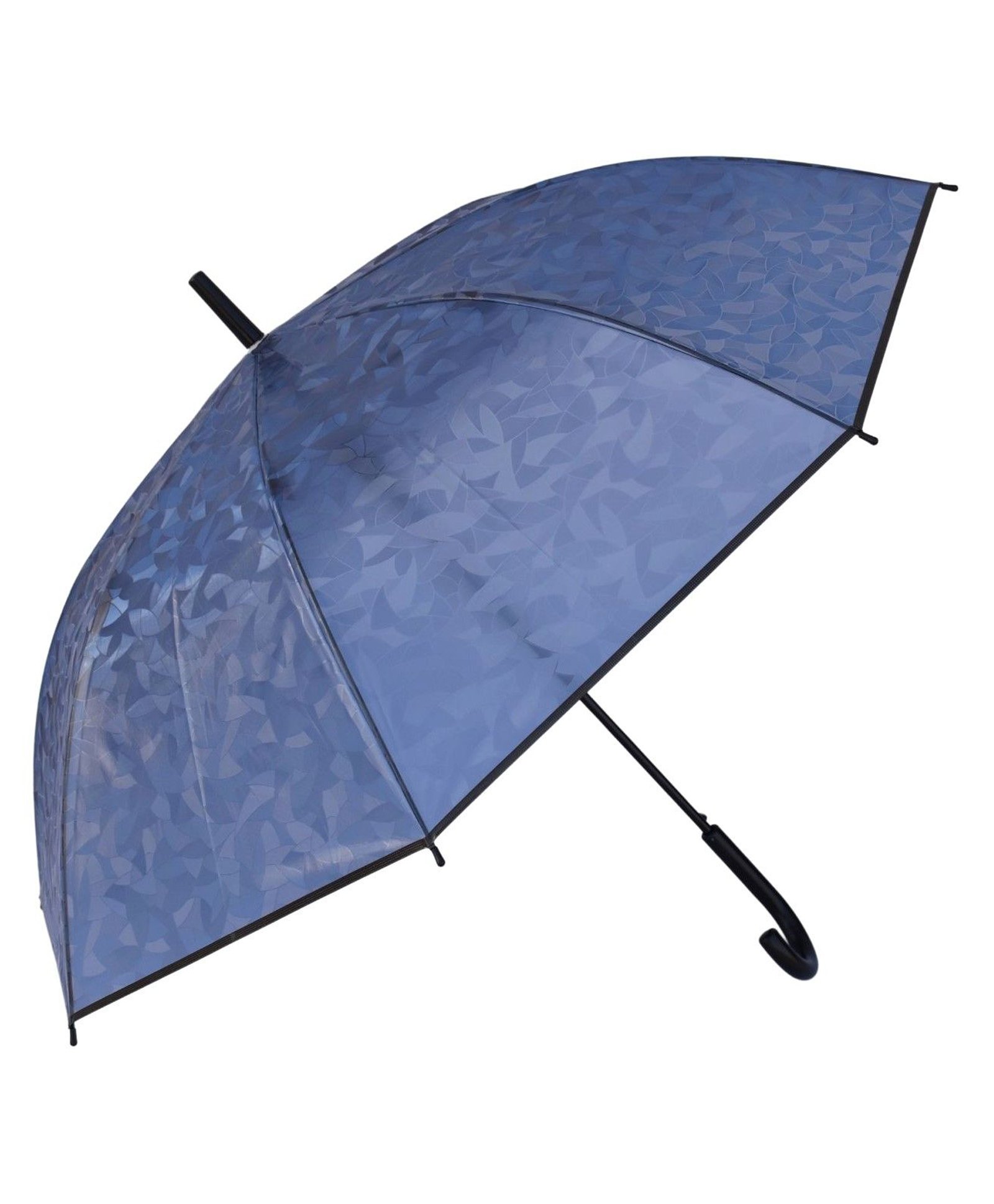 CHAATEWALA Transparent Leaves Digital Designed Umbrella - Blue-picture-25