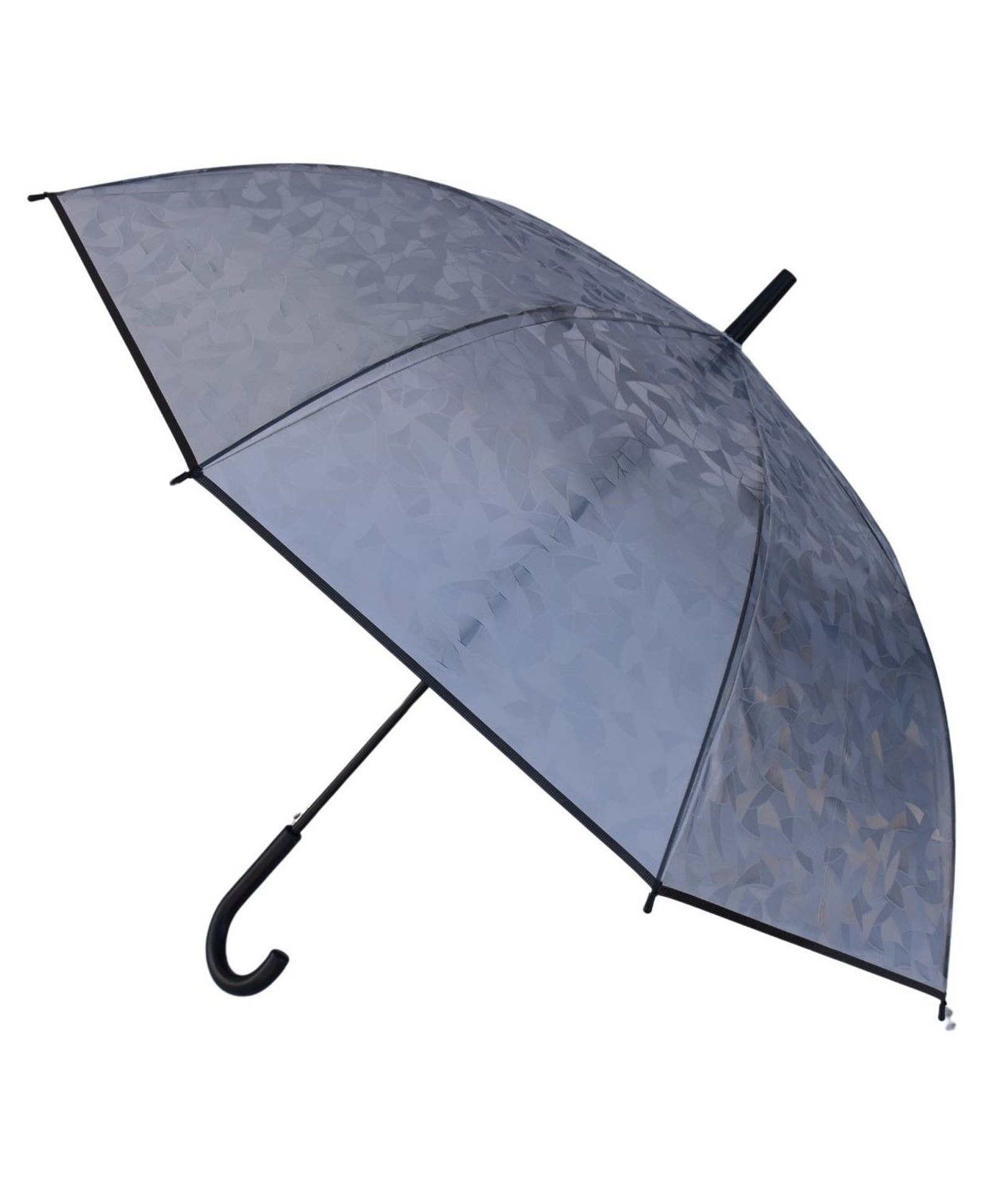 CHAATEWALA Transparent Leaves Digital Designed Umbrella - Grey-picture-24