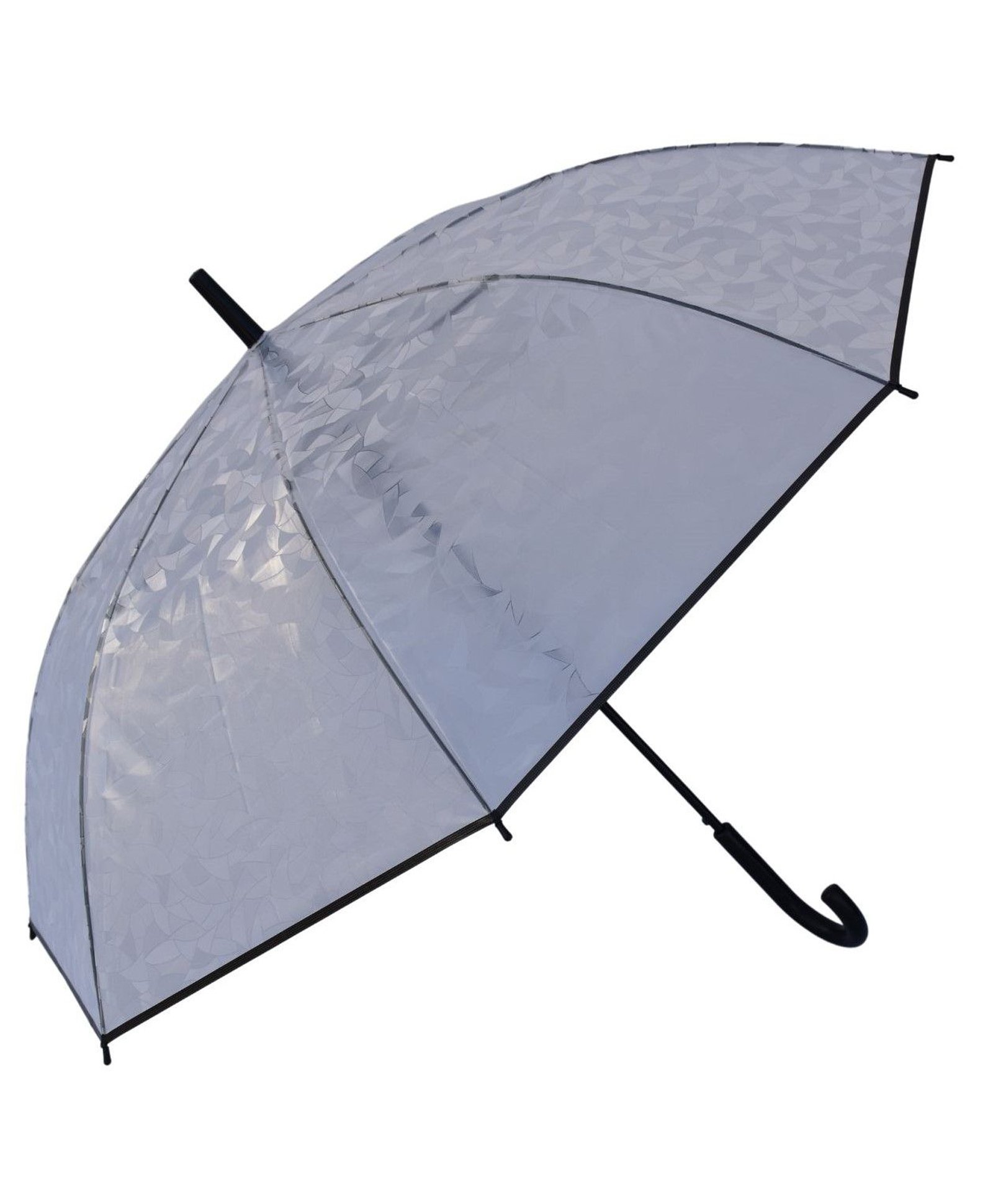 CHAATEWALA Transparent Leaves Digital Designed Umbrella - White-picture-24