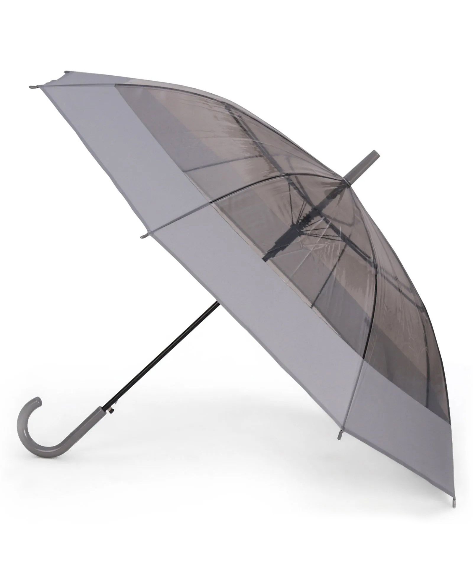 CHAATEWALA Solid See Through Umbrella - Black-picture-10