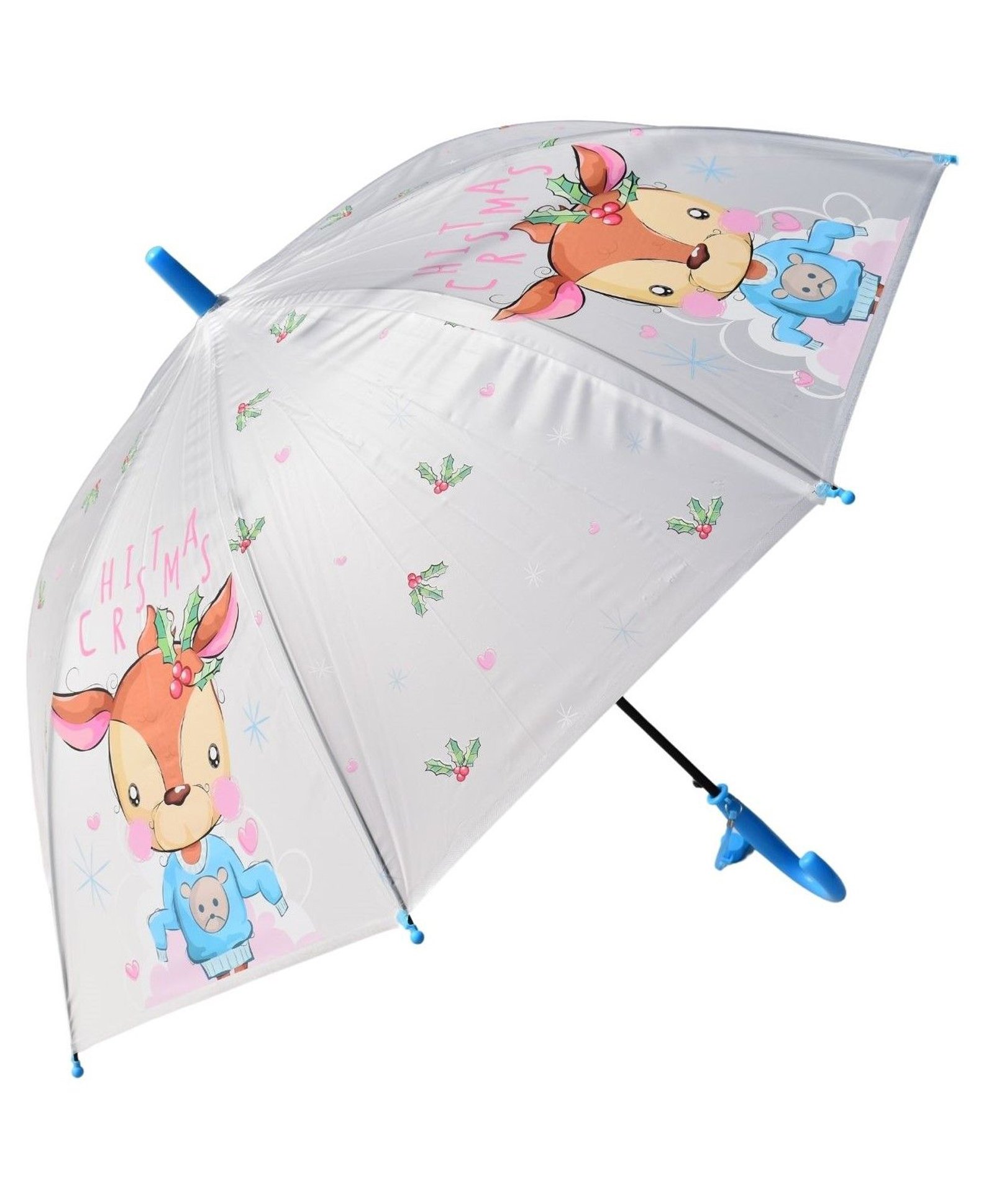CHAATEWALA Reindeer Designed Translucent Umbrella - Multi Colour-picture-33