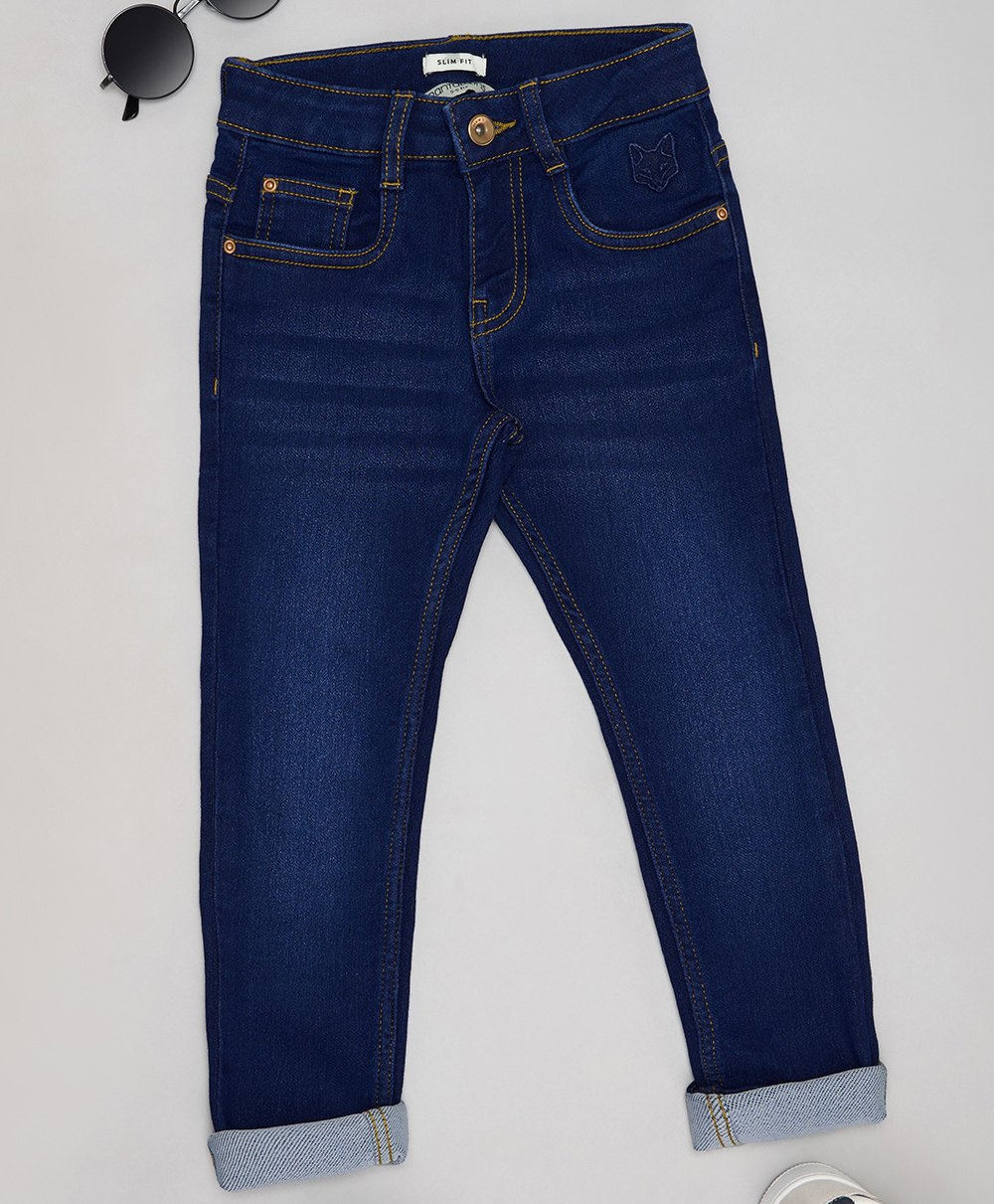 Pantaloons Junior Mild Washed Jeans - Estate Blue-picture-24