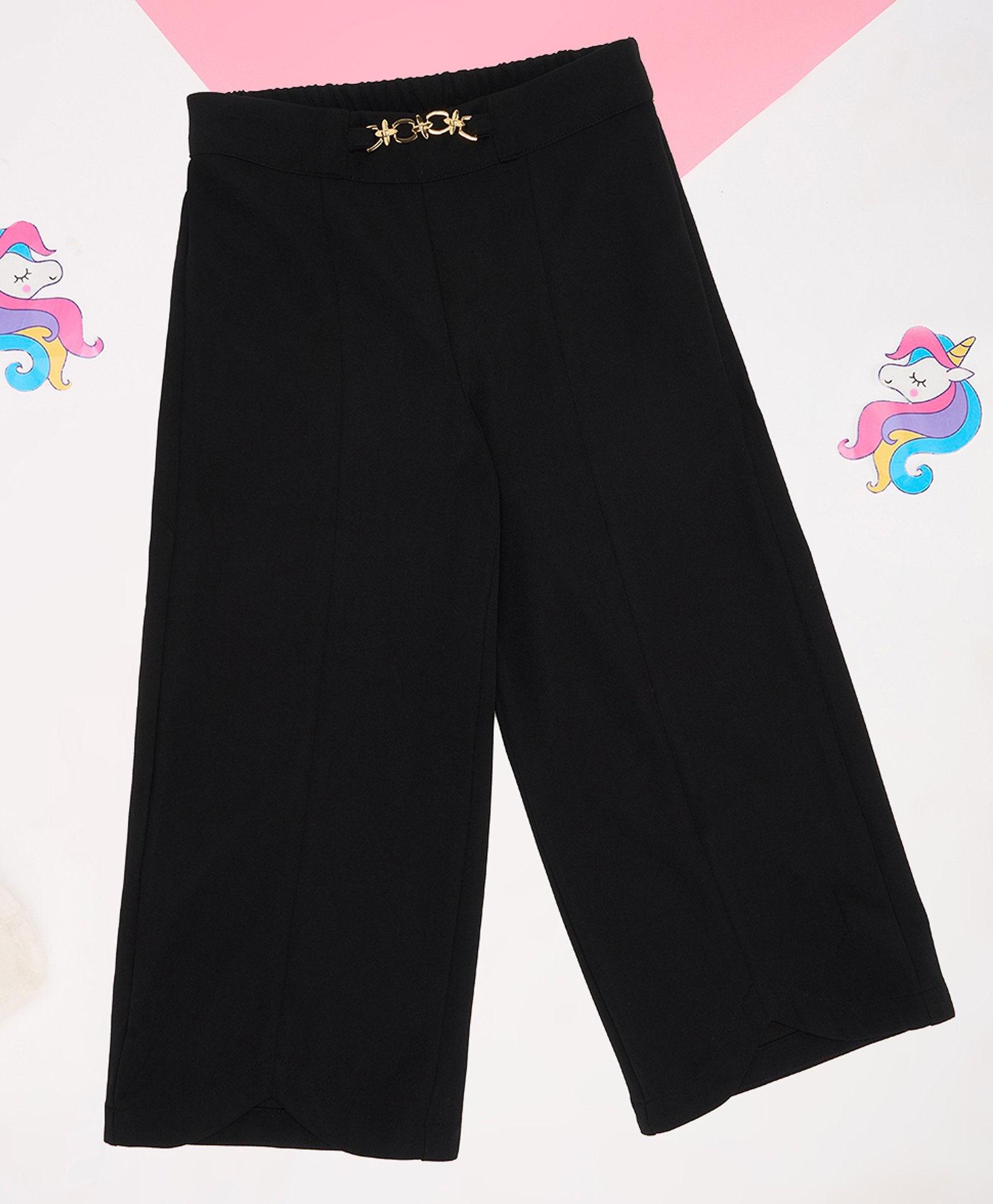 Pantaloons Junior Solid Trouser - Black-picture-24