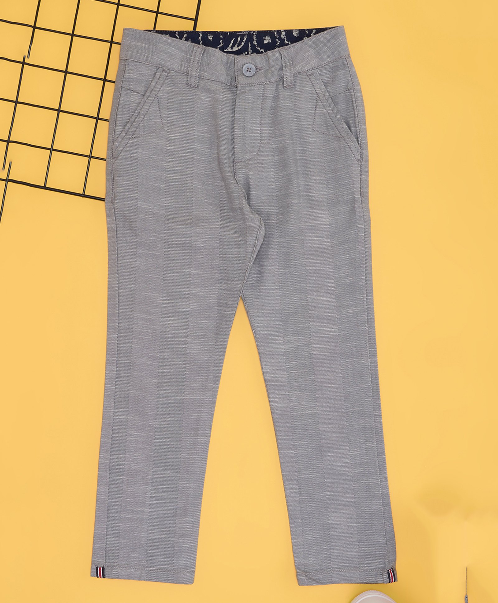 Pantaloons Junior Cotton Chervon Printed Trousers - Moonstruck-picture-19