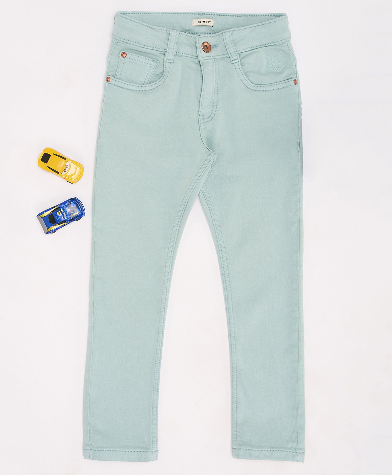 Pantaloons Junior Solid Jeans - Angel Blue-image-39