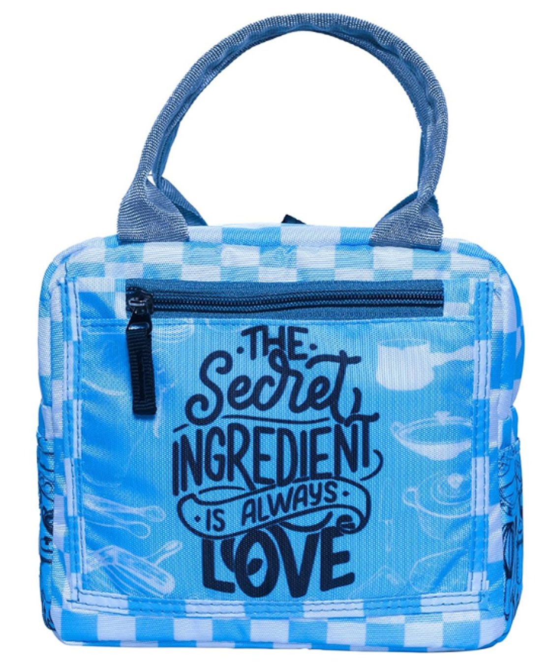 Echo Boomers Printed Insulated Lunch Bag - Blue-image-34
