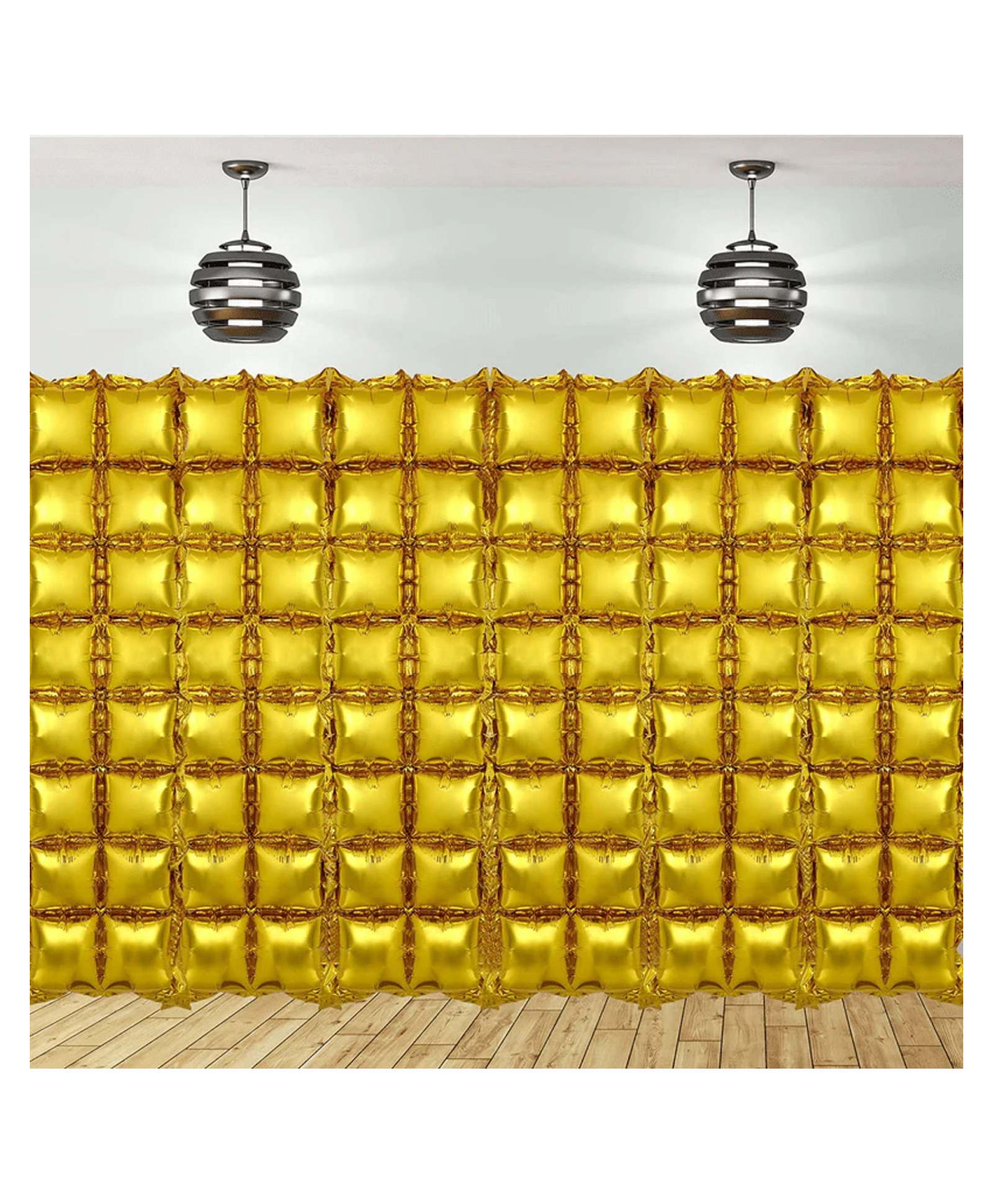 Birthday Popper Golden Backdrop Cube Foil Balloon Curtain (Set of 6)Ideal Decoration for Marriage, Birthday, Haldi Function, Anniversary, Baby Shower, Graduation & Photo Booth Props-image-43