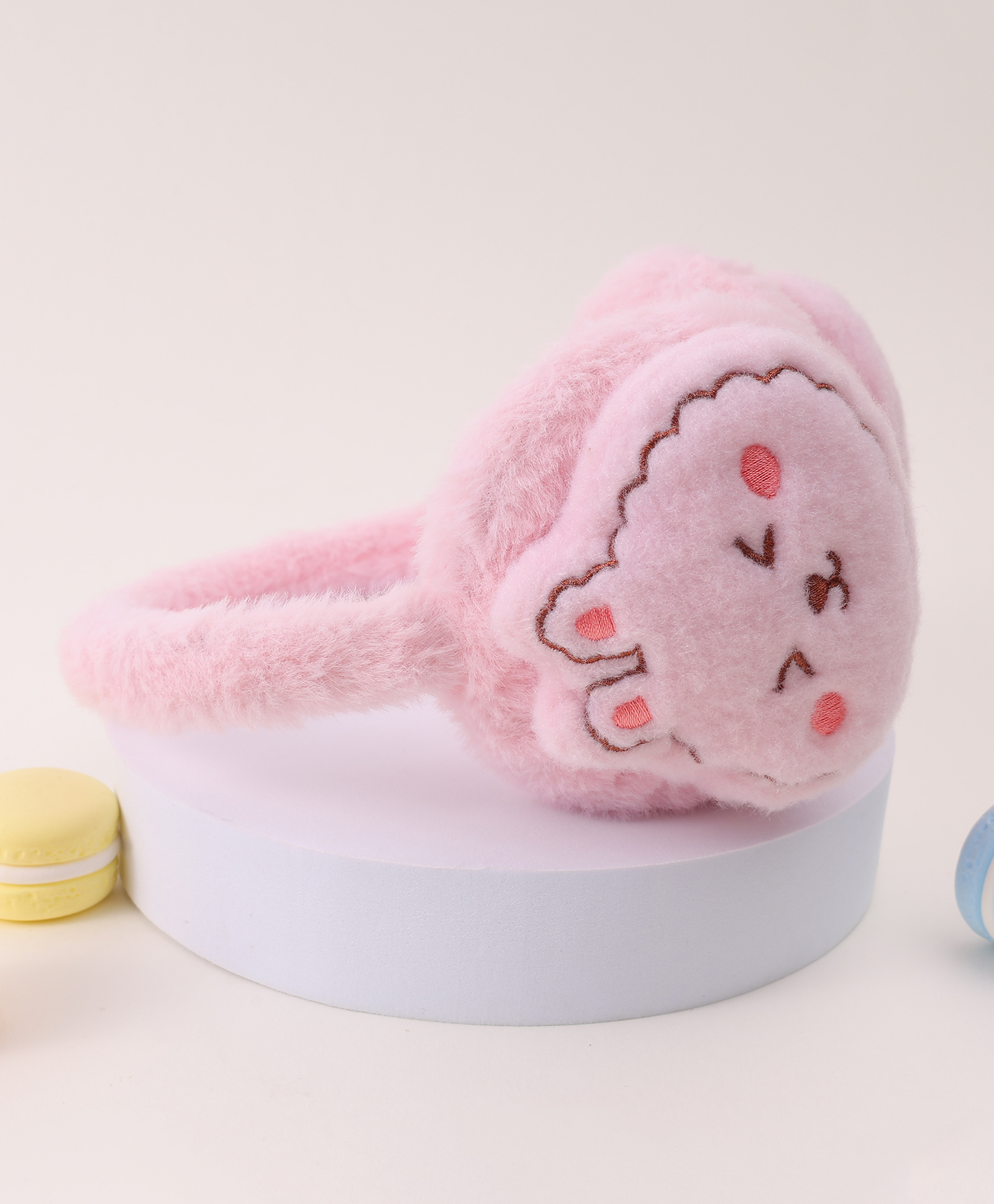Babyhug Ear Muffs with Dino Design - Pink-image-13