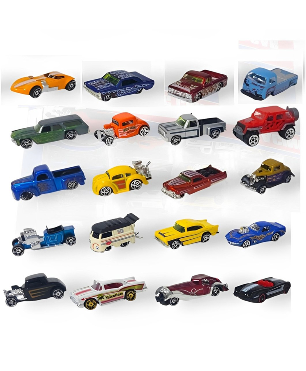 ADKD Free Wheel Mini Metal Die Cast Car For Kids Pack Of 20 - Multicolor-image-44