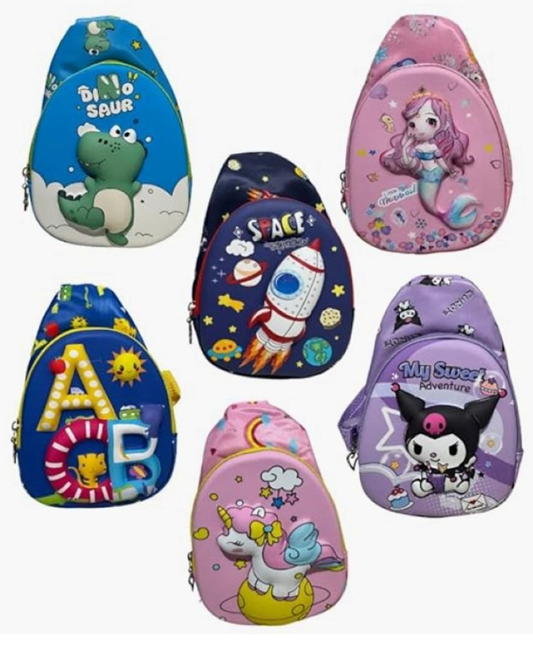 New Pinch Sling Crossbody Embossed chest bags for kids Adjustable Strap Travel Holiday - Perfect for School, Travel, and Outdoor Adventures return gift (pack of 6)-image-26