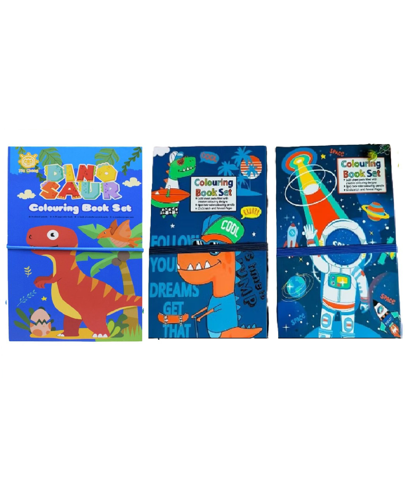 New Pinch Cartoon Coloring Book for Kids with 30 Drawing Sheet, 8 Pencil Color,10 Scratch Sheet Art and Craft Drawing Color Book Set for 3+ Years Kids, Party Favor Return Gift for Kidsboys themepack of 3 - English-image-8