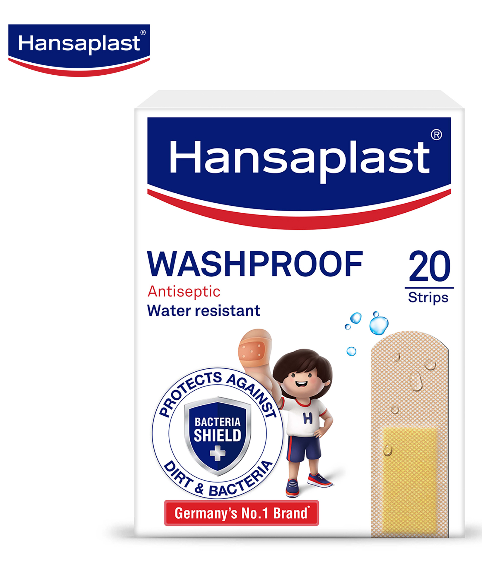 Hansaplast Antiseptic Washproof Bandage For Injury & Wounds - 20 Strips-picture-20