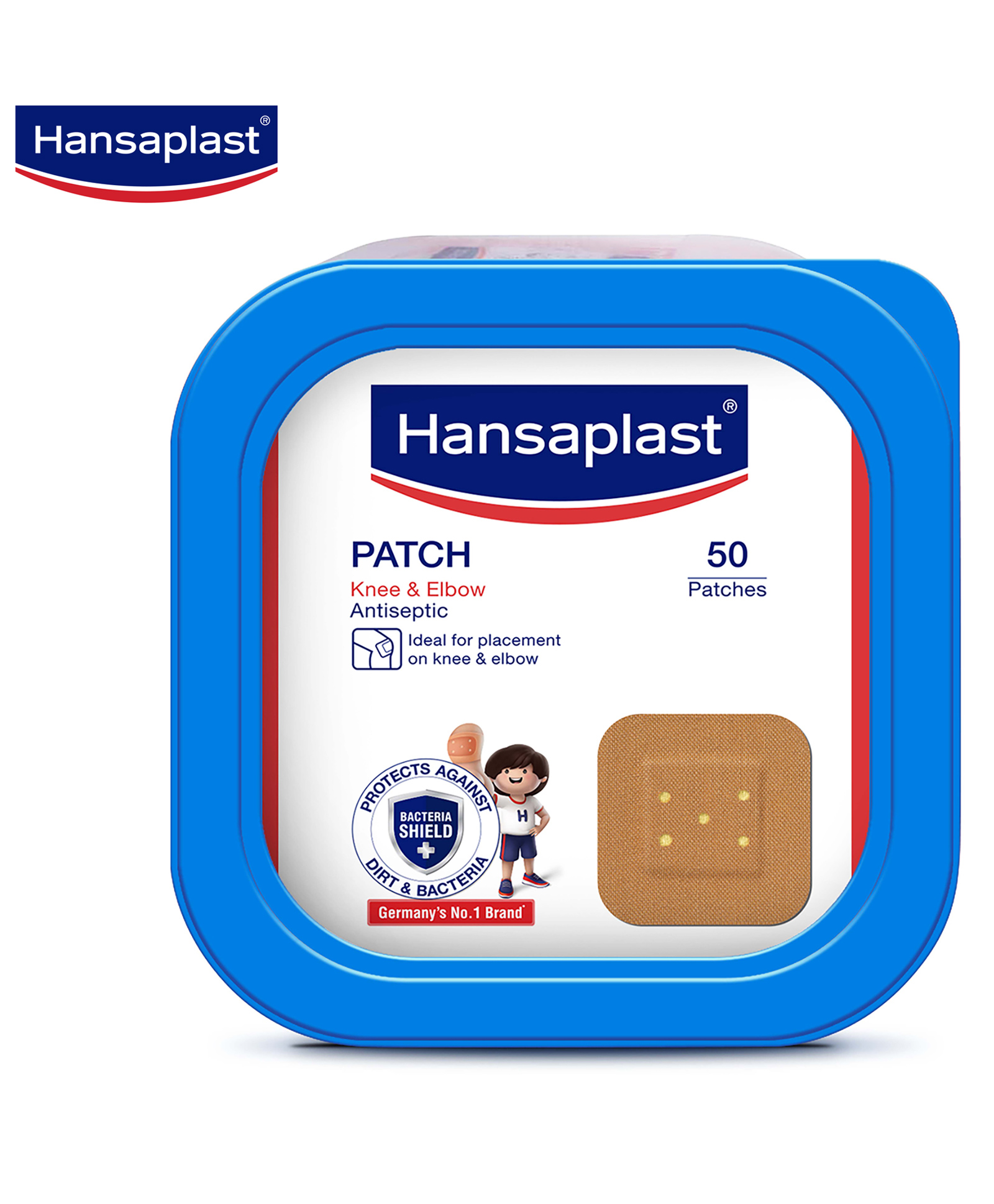 Hansaplast Antiseptic Patch Bandage Square Shaped - 50 Strips-picture-26