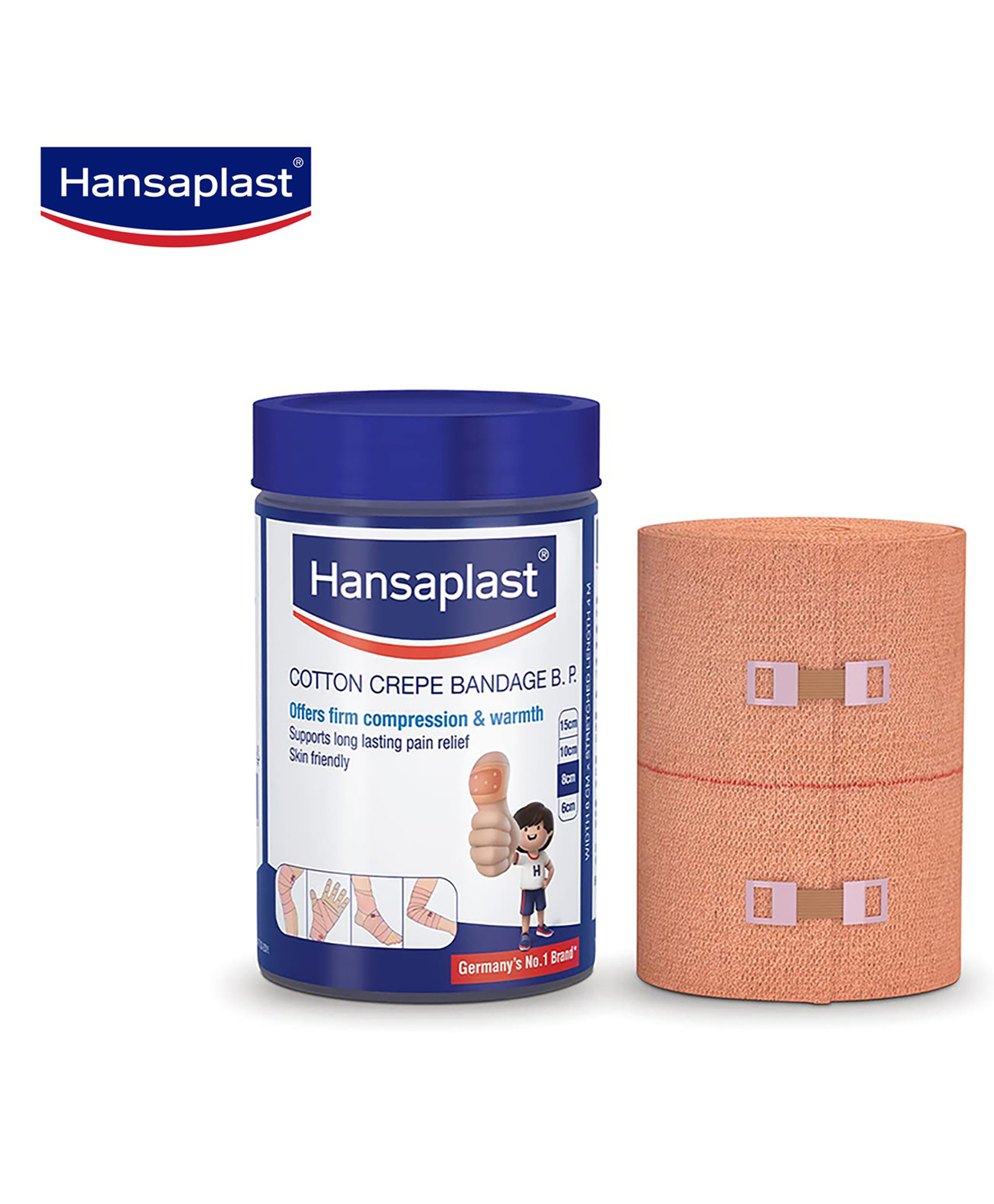 Hansaplast Soft Cotton Crepe Bandage For Pain Relief - Length 400 cm-picture-24