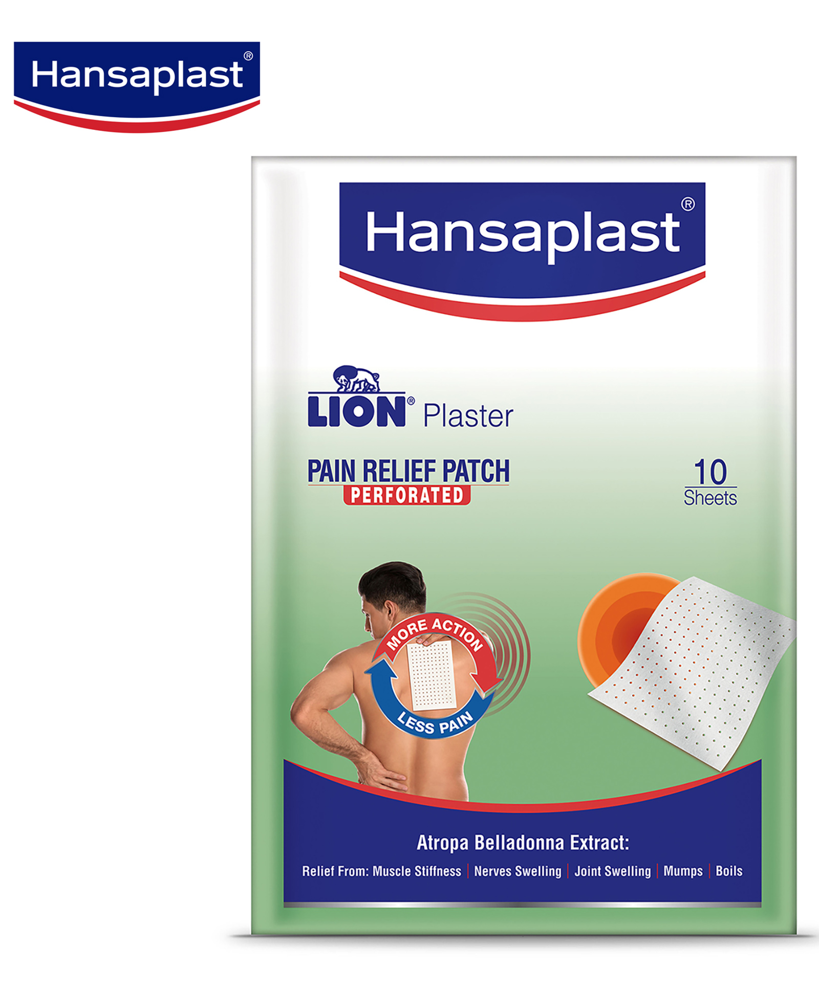 Hansaplast Ayurvedic Lion Belladonna Plaster For Pain Relief - 10 Sheet-picture-21