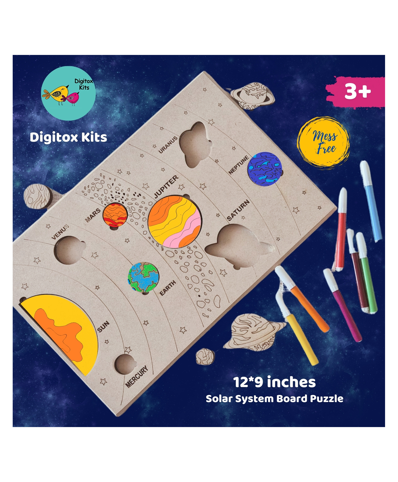 Digitox Kits Solar System Puzzle - Multicolor-image-37