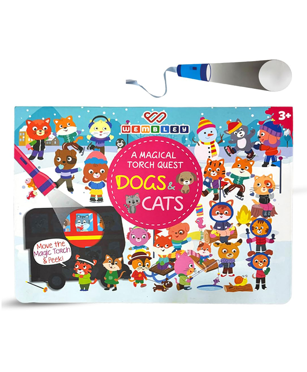wembley toys Magical Torch Quest Dogs & Cats Theme Activity Book - English-picture-14