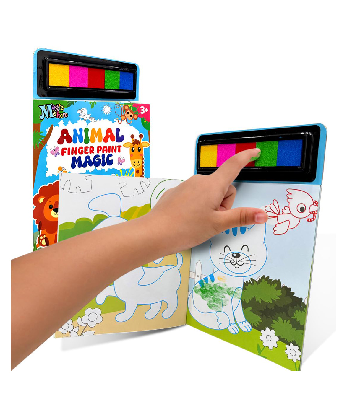 Wembley Toys Animal Finger Paint Magic Activity Book - English-picture-21