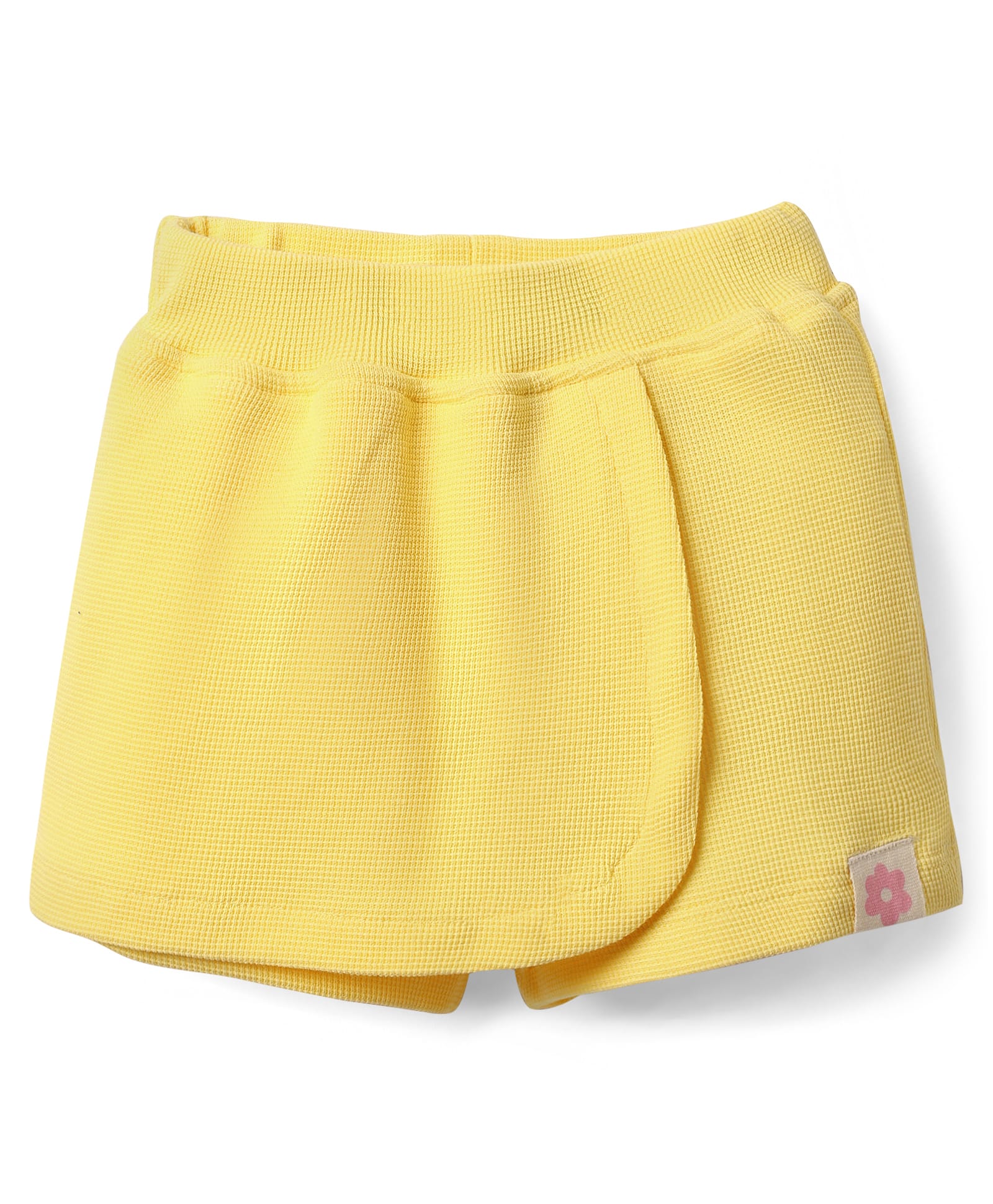 Little Kangaroos Cotton Woven Knee Length Skorts With Cactus Patch - Yellow-picture-17