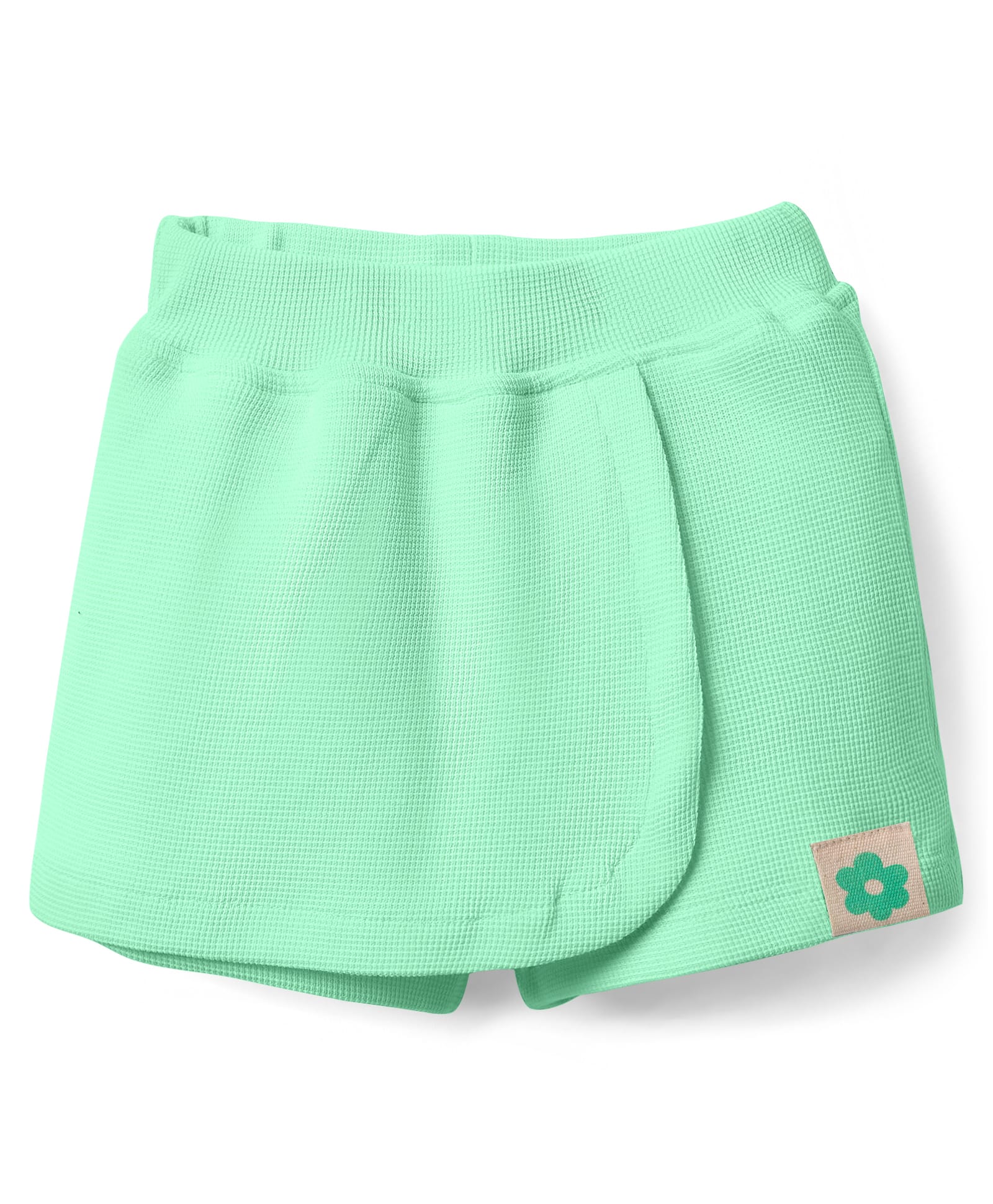 Little Kangaroos Cotton Woven Knee Length Skorts With Cactus Patch - Sea Green-picture-16