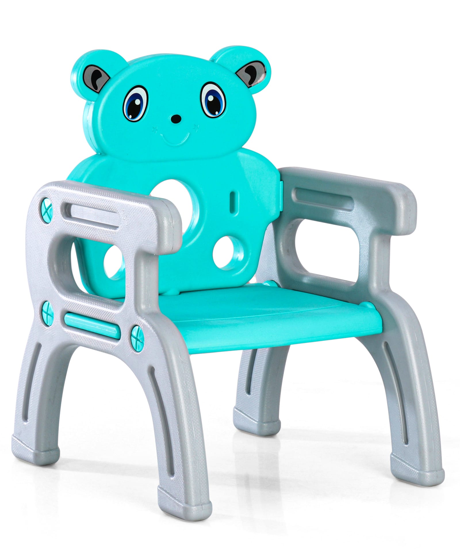 fab n funky Panda High Quality Kids Chair-Sea Green| Easy Tool Free Assembly| Durable & Light Weight| Comfortable Backrest-picture-24
