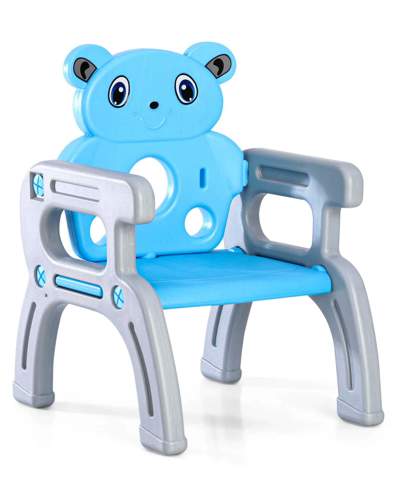 fab n funky Panda High Quality Kids Chair-Blue| Easy Tool Free Assembly| Durable & Light Weight| Comfortable Backrest-picture-31
