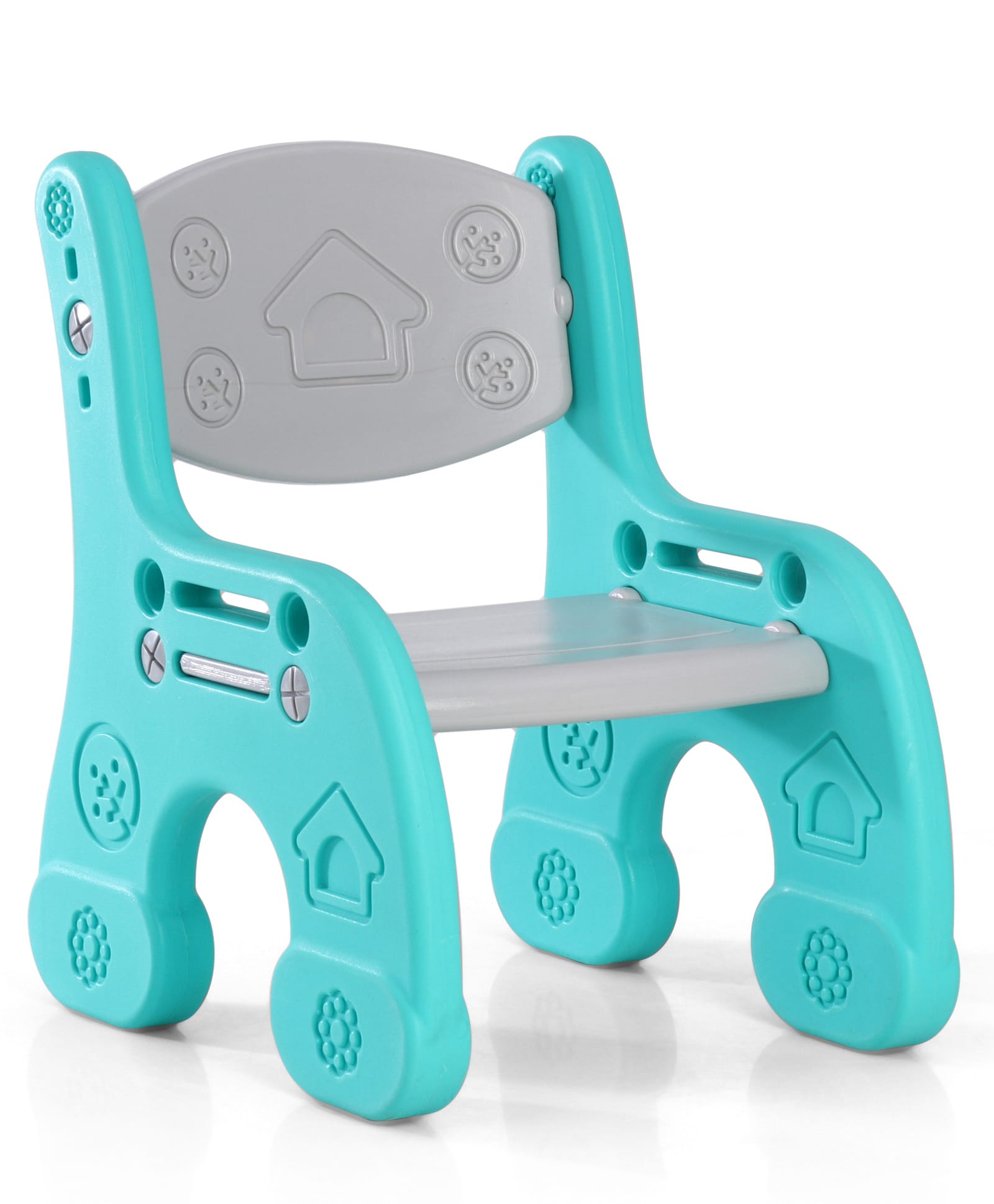 fab n funky High Quality Height Adjustable Kids Chair-Grey| Easy Tool Free Assembly| Durable & Light Height| Comfortable Backrest-picture-34