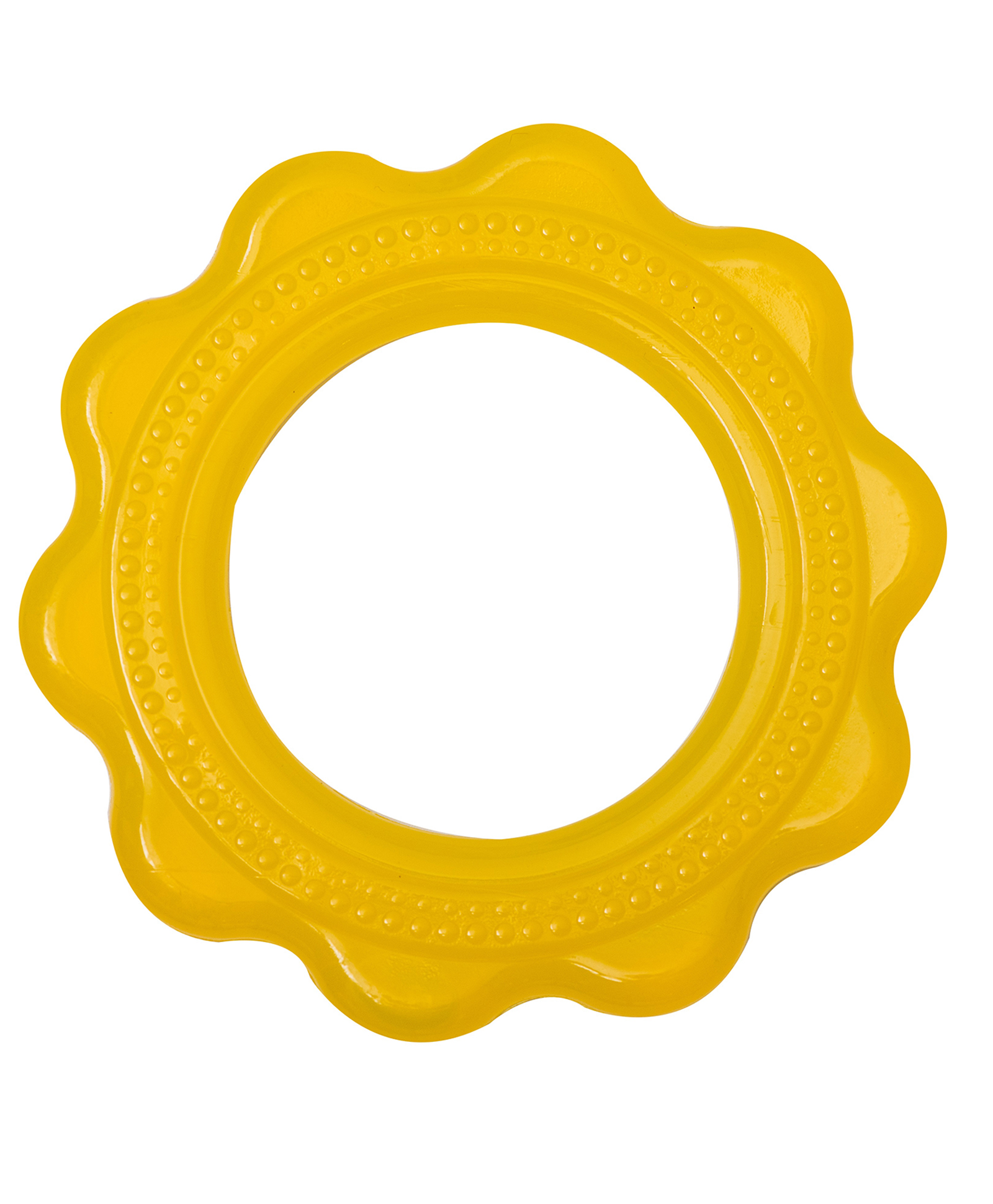 Adore Luscious Jumbo Water Filled EVA Teether- Big Ring Yellow-image-8