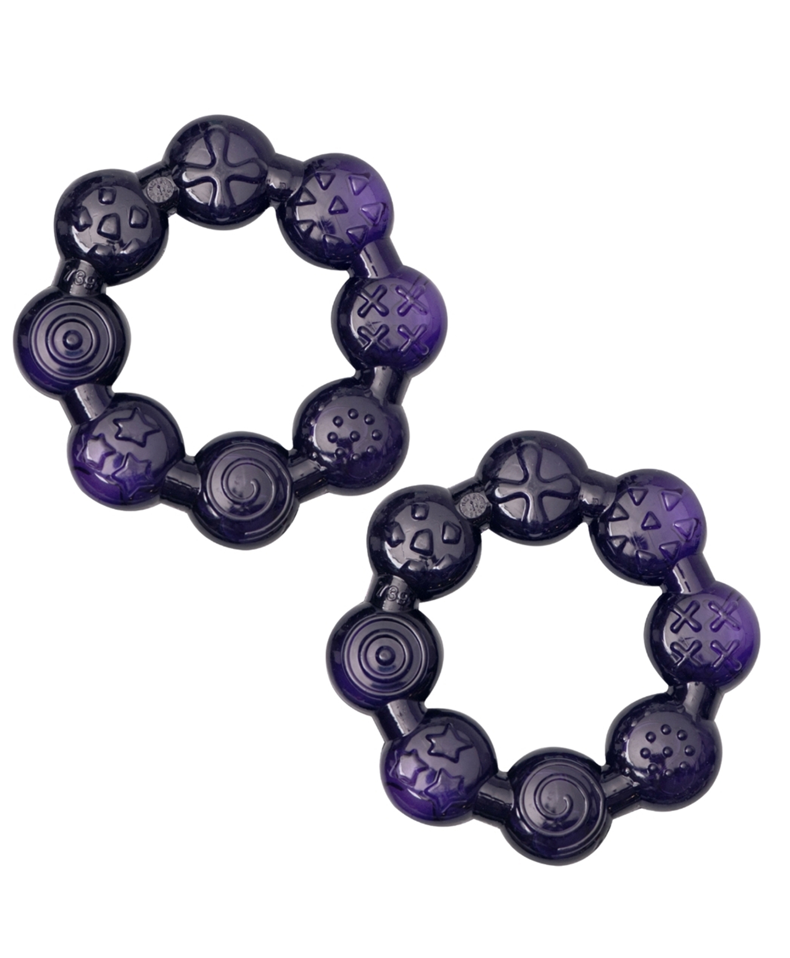 Adore Luscious Water Filled EVA Teether- Beads Dark Purple- 2 pack-image-44