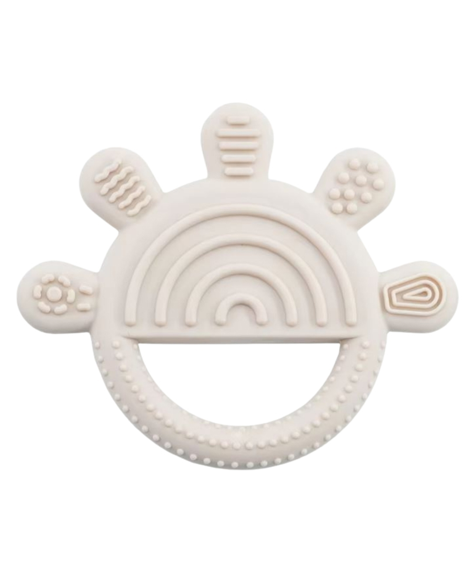Adore Tusk Pro Silicon Teether - Hi 5 Theme- Cream-image-45