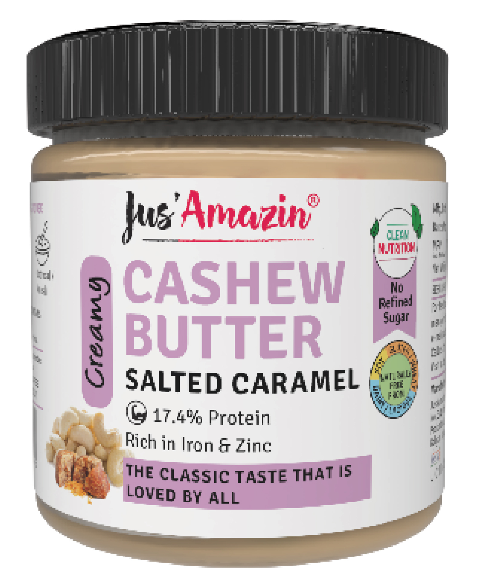 Jus ' Amazin Cashew Butter Salted Caramel Butter - 200 g-image-26