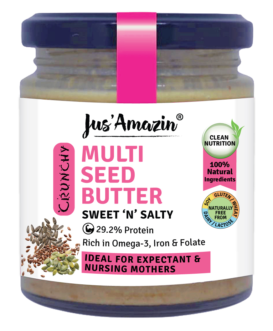 Jus ' Amazin Seed Butter Mixed Seeds - 200 gms-image-3