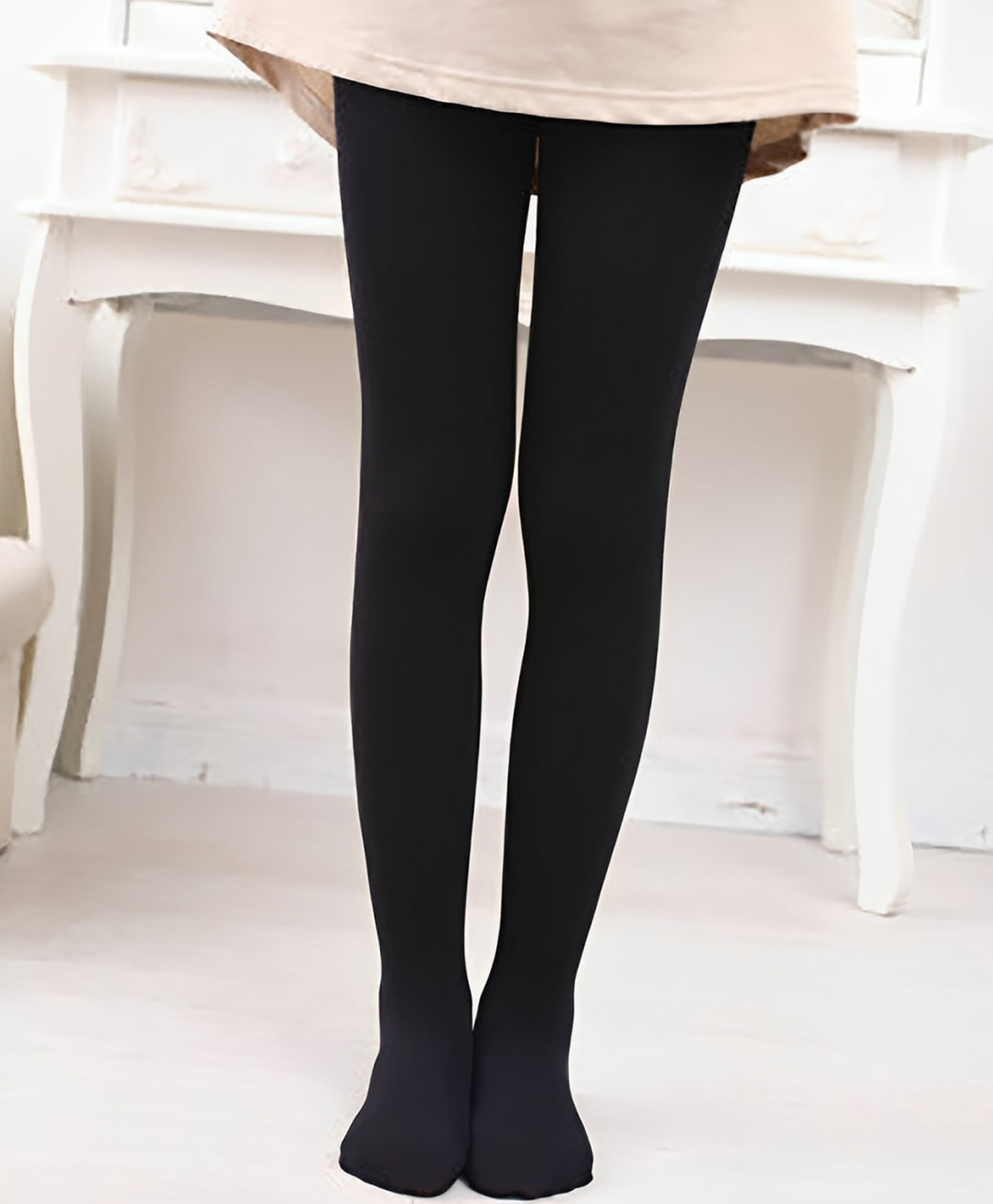 SYGA Solid Pantyhose Stockings - Black-picture-23