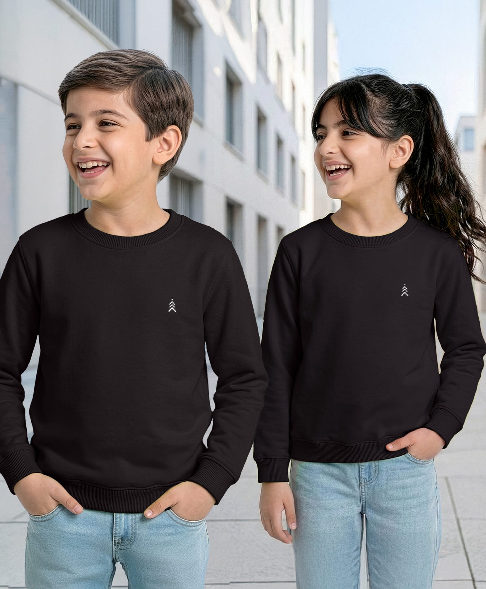 Pine Kids Knit Full Sleeves Solid Sweatshirt - Black-picture-28