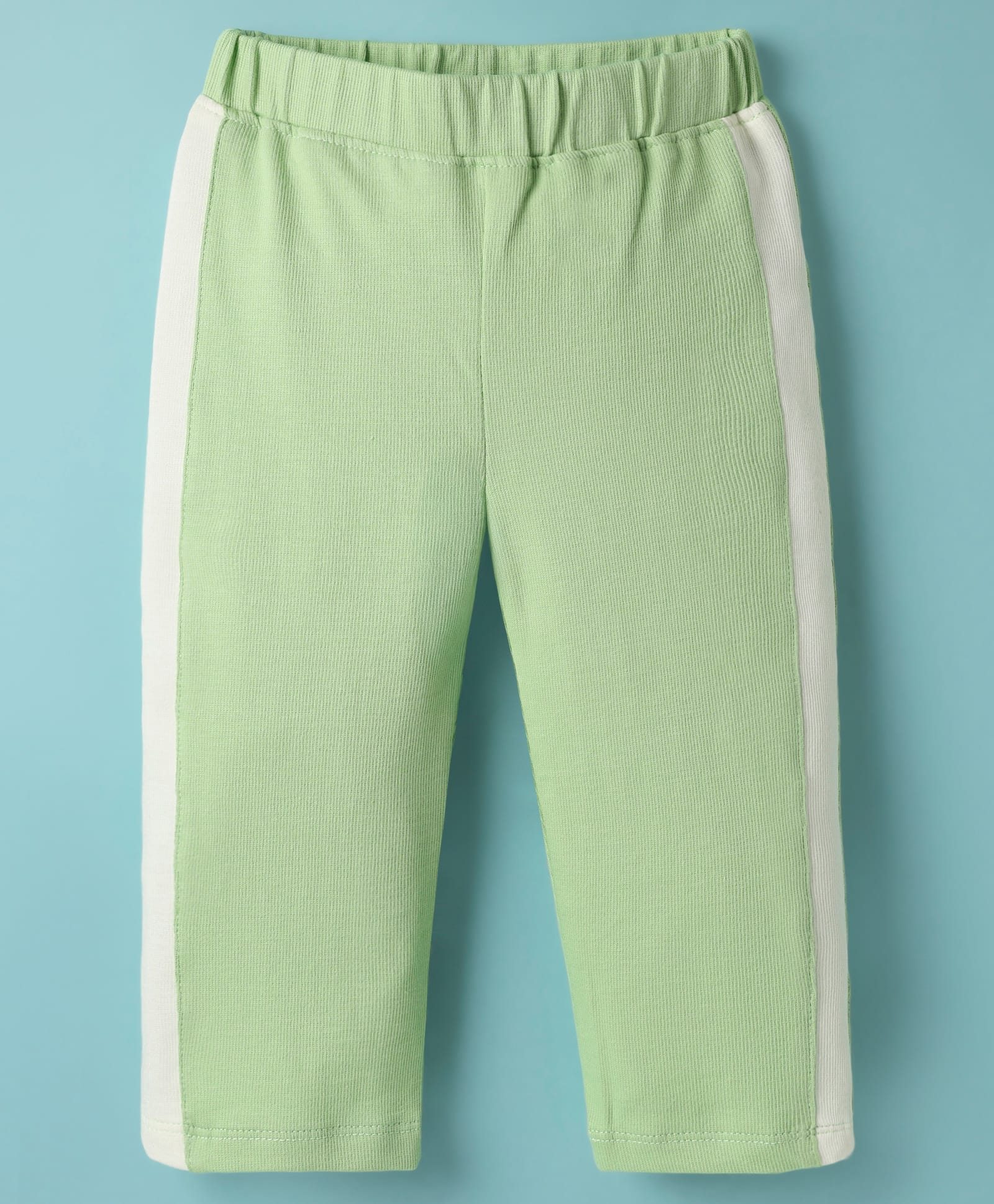 Little Kangaroos Cotton Knit Full Length Leggings - Light Green-image-36