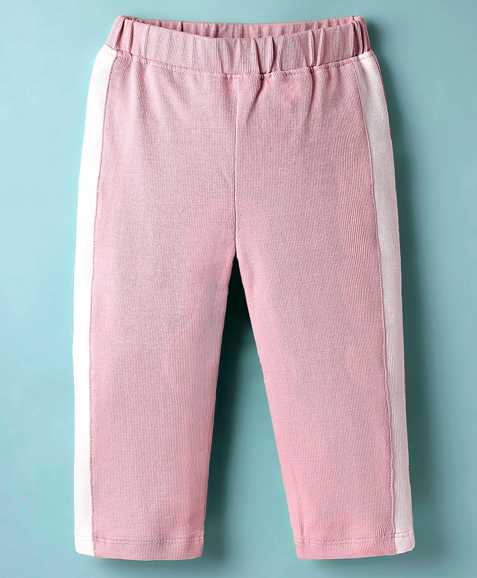 Little Kangaroos Cotton Knit Full Length Leggings - Pink-image-39