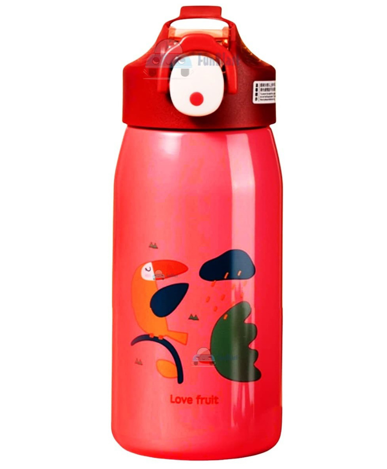 Bunie Cartoon Theme Double Walled Vacuum Insulated Water Bottle 530 ml- Pink-image-12