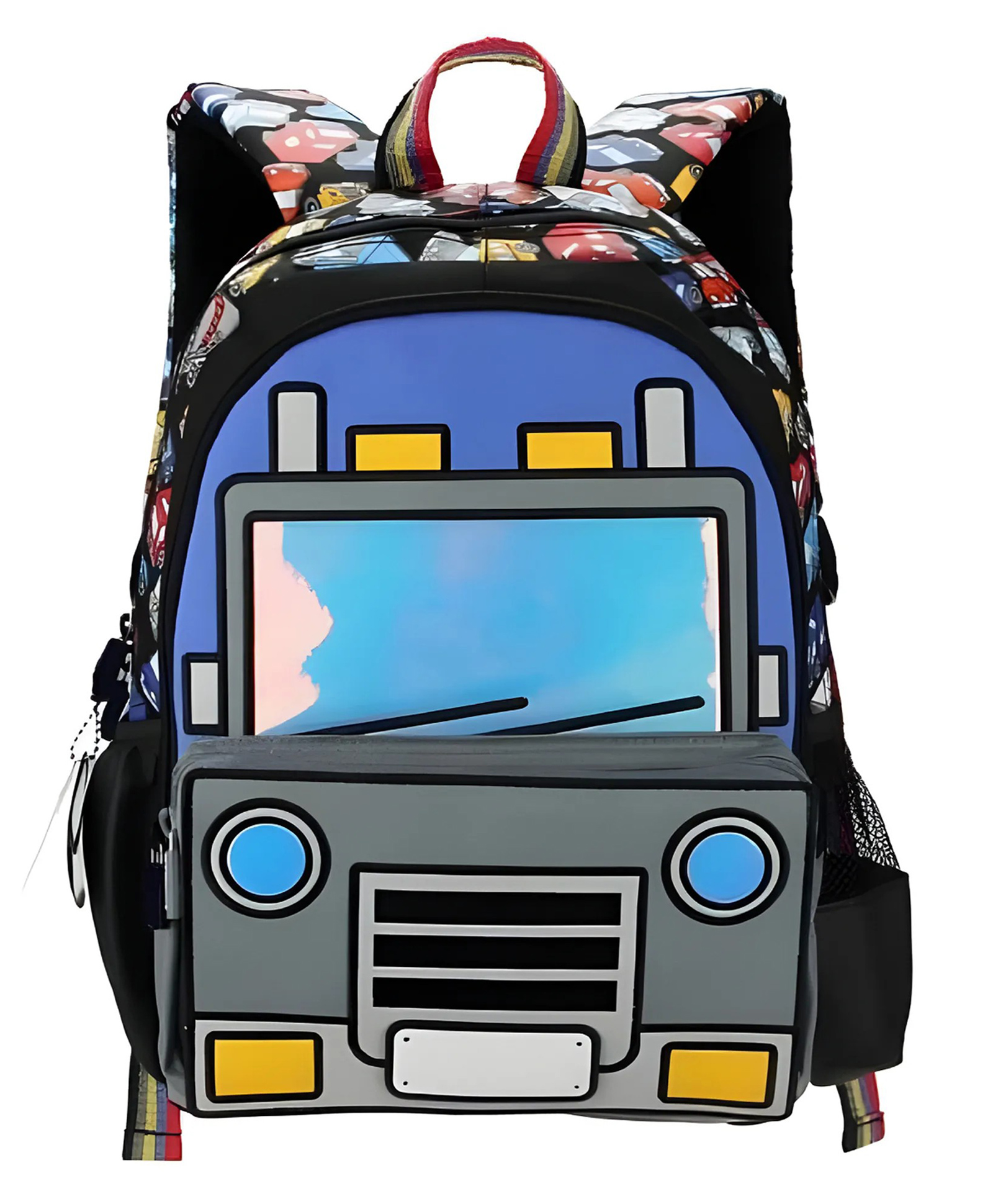 FLAZE 3d Car Theme School Bag Multicolor - Height 14 Inch-picture-34