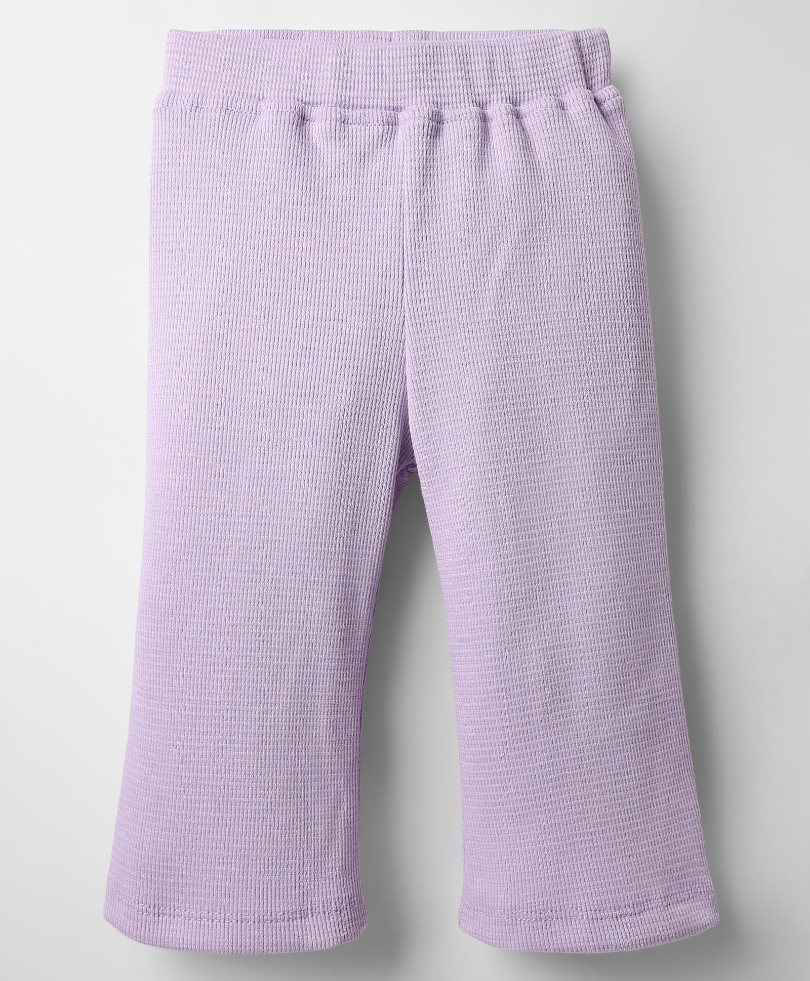 Little Kangaroos Cotton Knit Full Length Solid Color Leggings - Lilac-image-7