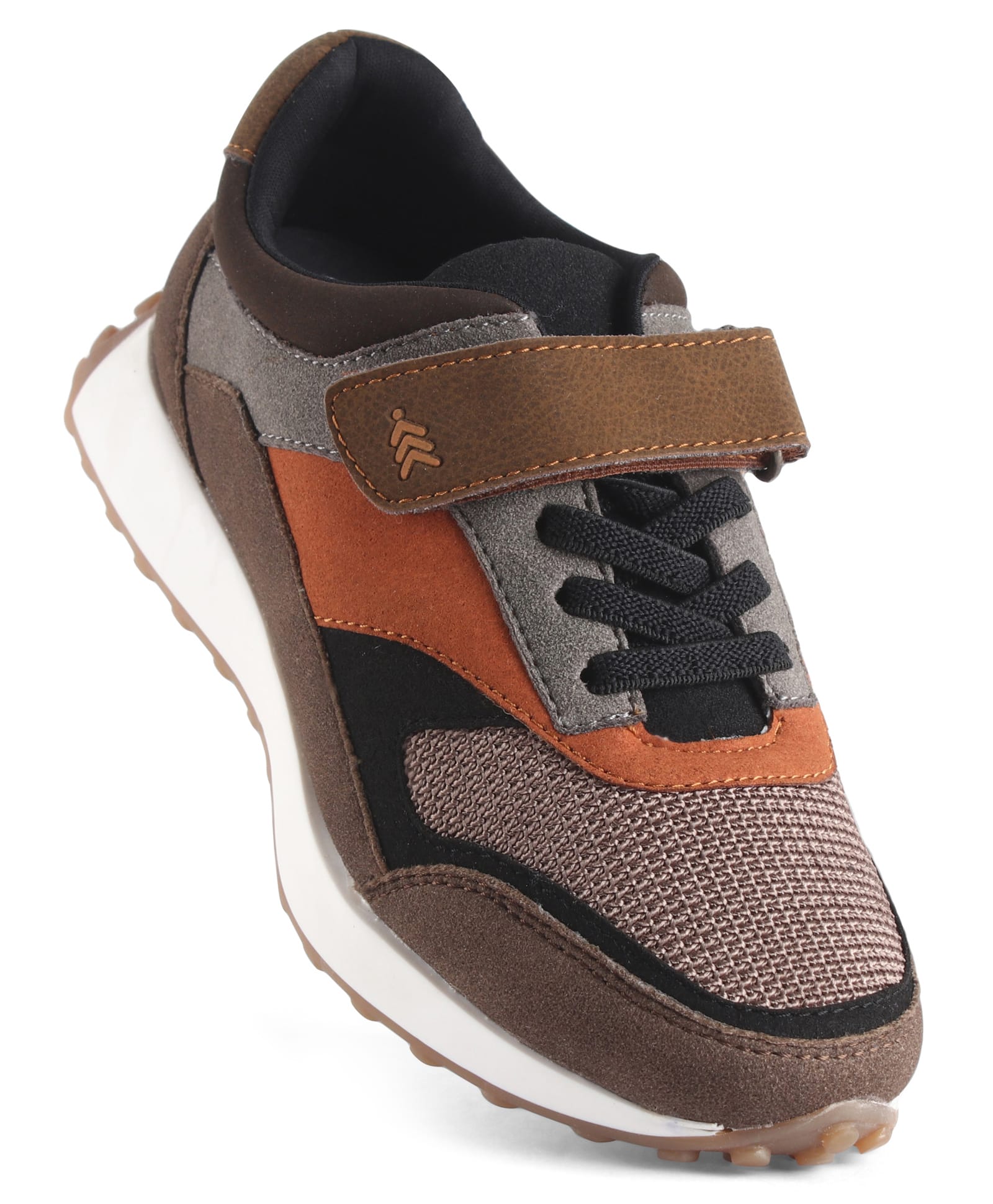 Pine Kids Velcro Closure Sneaker - Brown