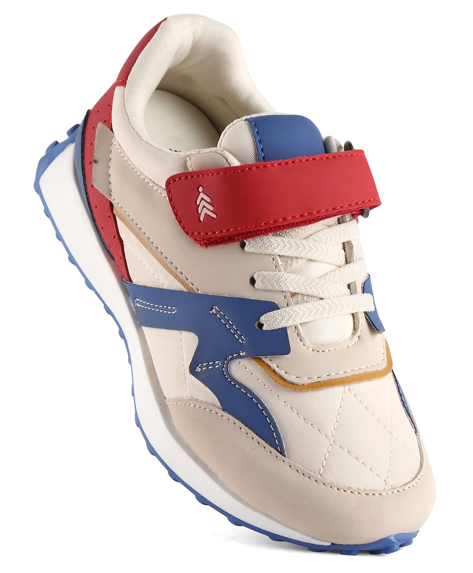 Pine Kids Velcro Closure Sneaker - Blue & Red-picture-21