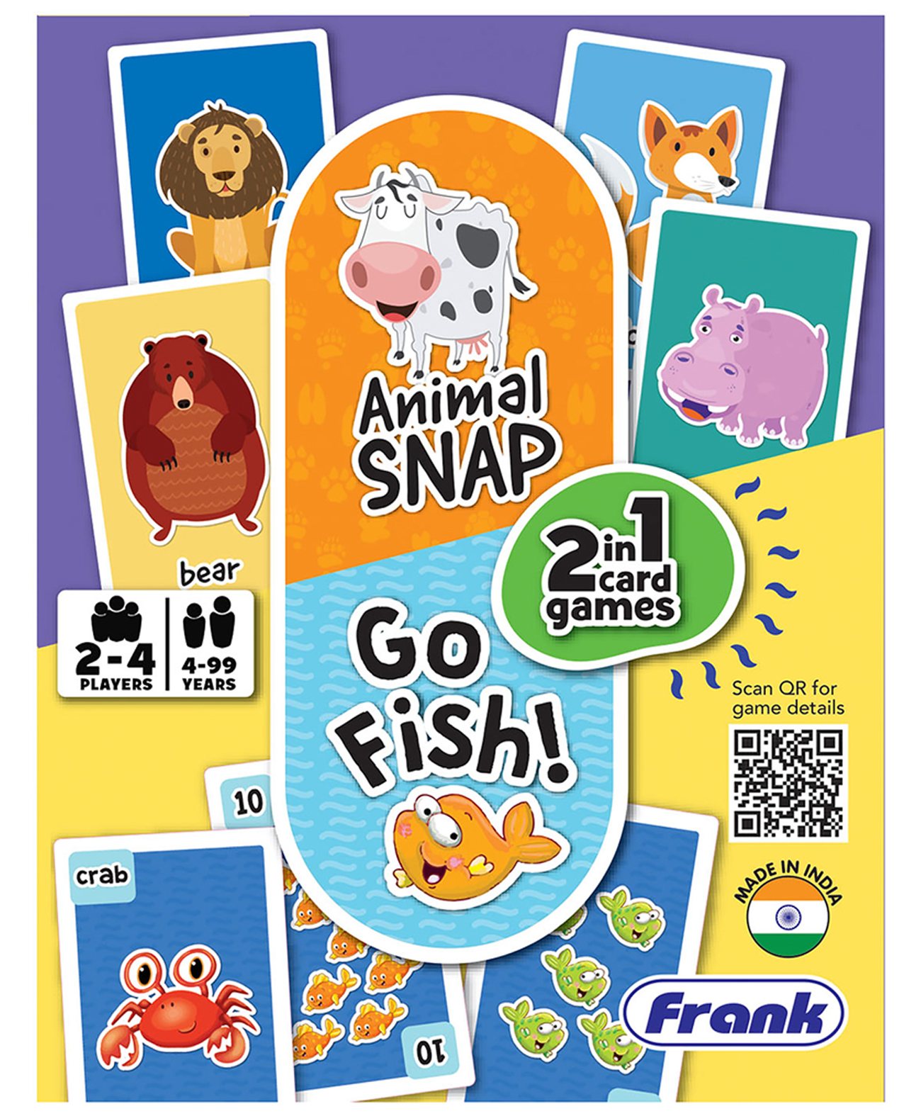Frank Animal Snap & Go Fish! Card Game 104 Cards - Multicolour-image-22