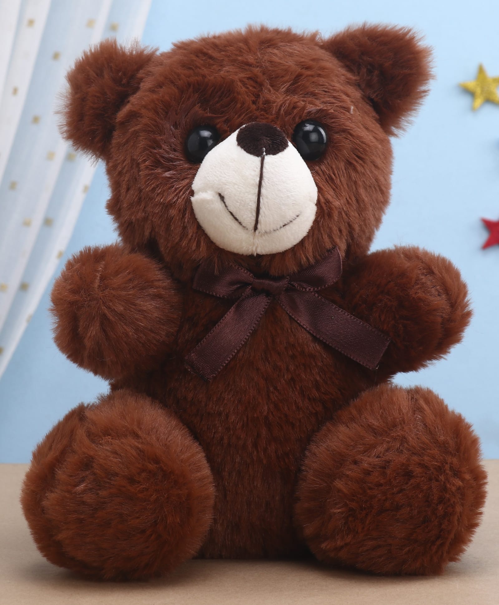 Toytales Bear Soft Toy Brown - Height 25 cm-image-15