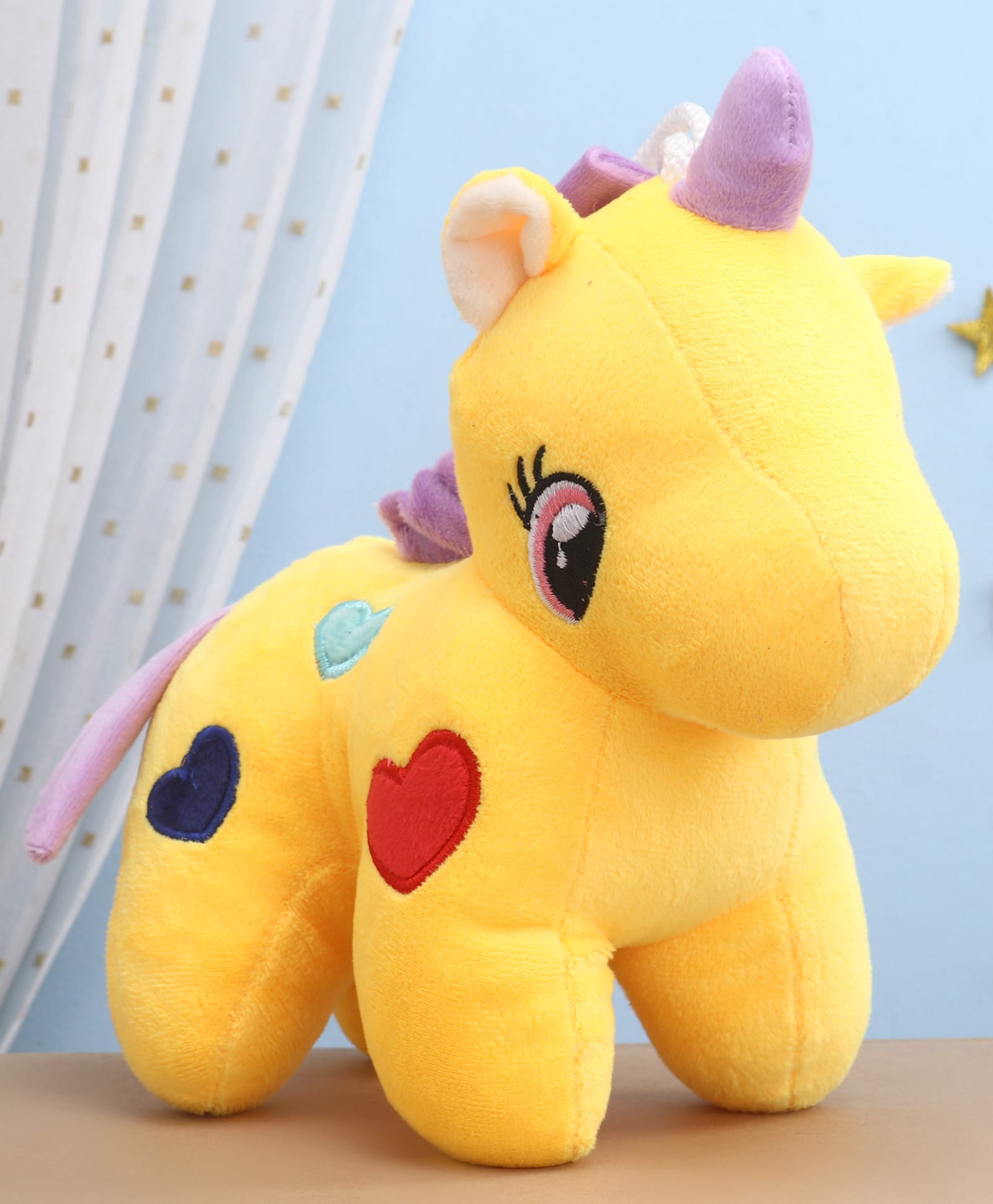 Toytales Fairy Unicorn Soft Toy Yellow - Height 25 cm-image-42