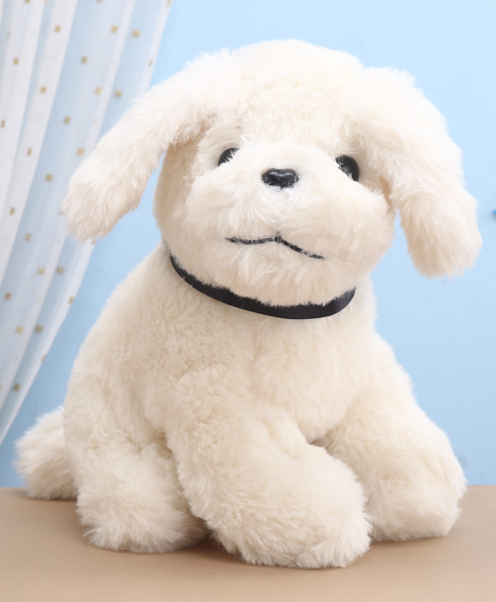 Toytales Sitting Dog Soft Toy White - Height 25 cm-image-12