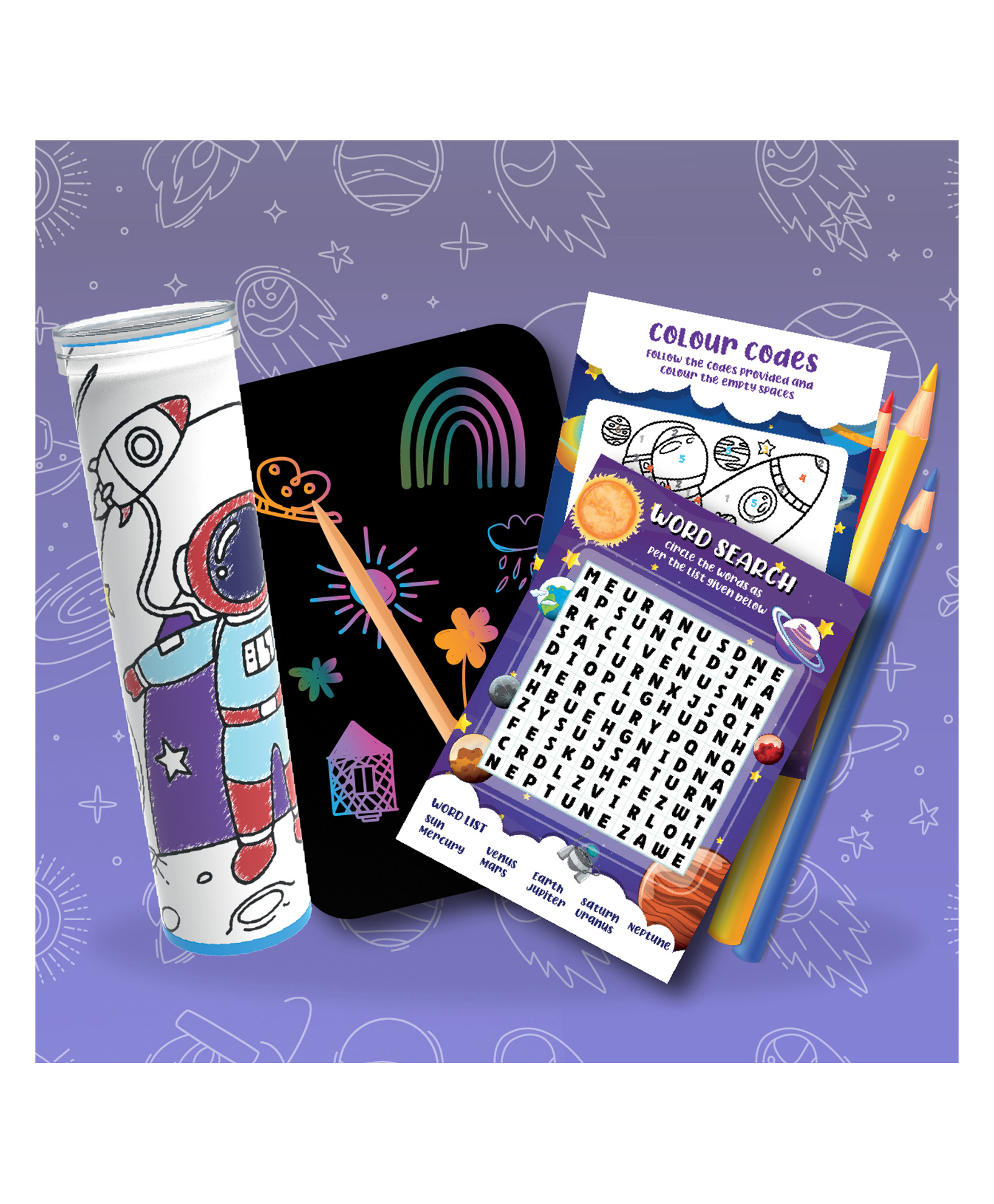 PlayMagic Brain Activ Ultimate Activity Kit in Space Adventure Theme - Multicolor-image-16