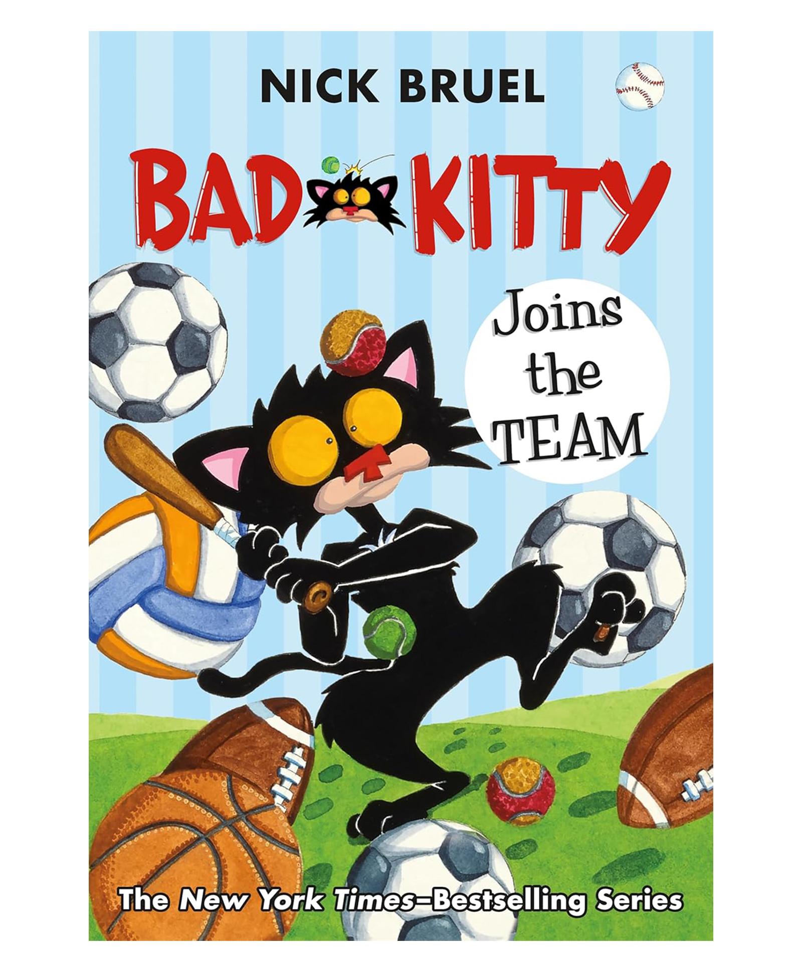 Bad Kitty Joins the Team Story Book by Nick Bruel - English-image-30