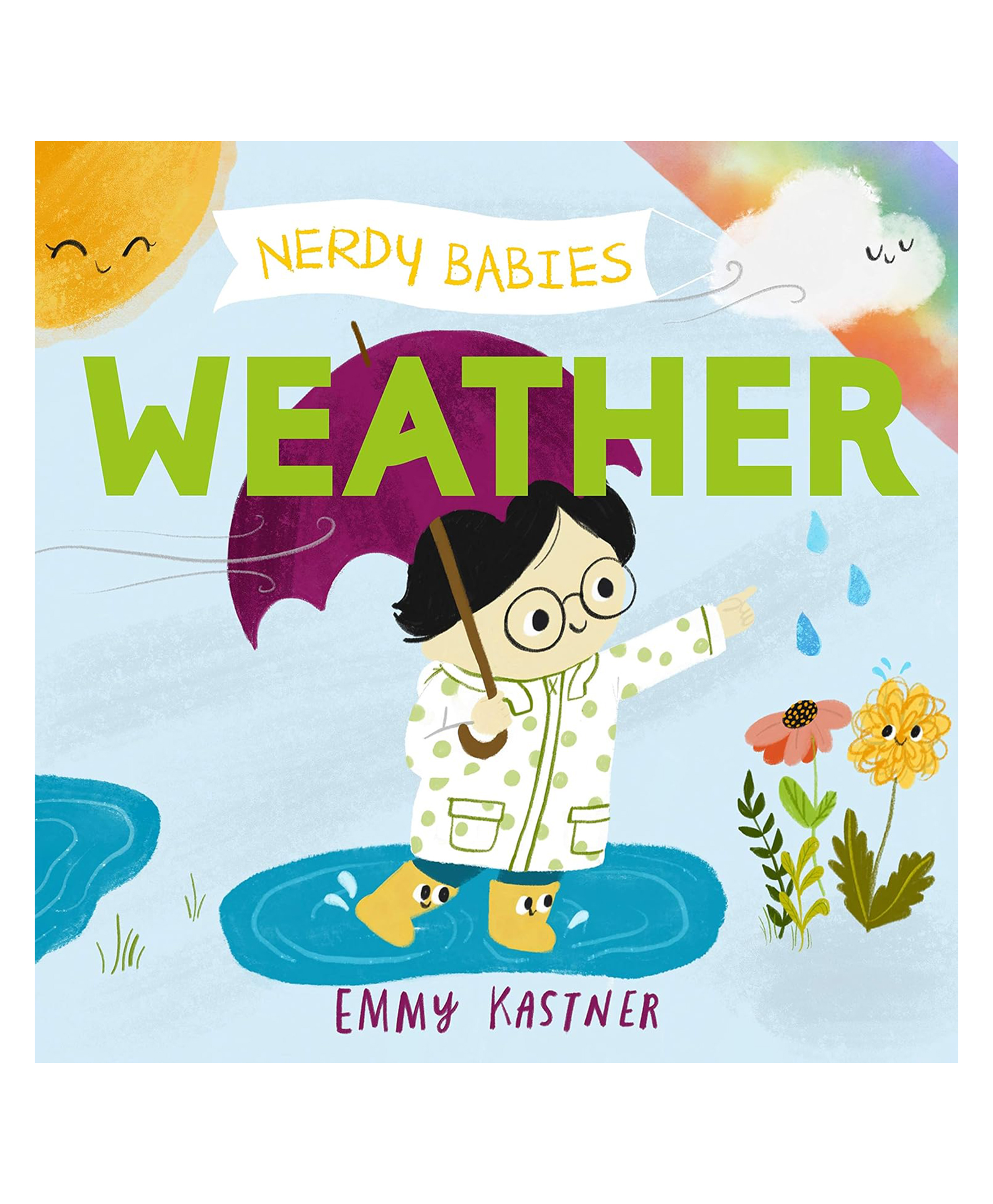 Nerdy Babies: Weather Board Book by Emmy Kastner - English-image-33