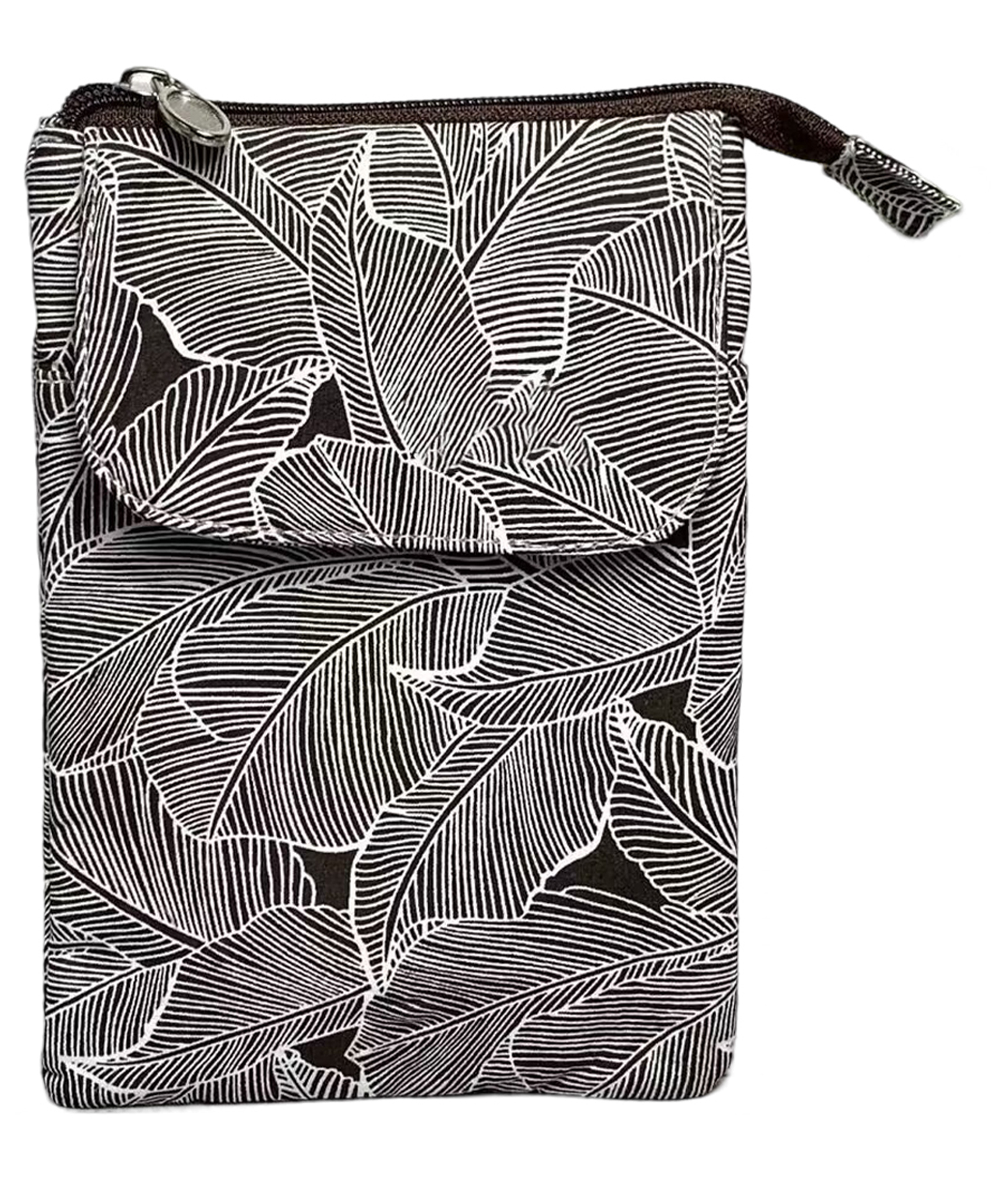 MOMISY Content generated Canvas Mobile Bag Cellphone Sling Card Holder Wallet Handbag, Crossbody Multi-function Shoulder Bag - Black-image-28