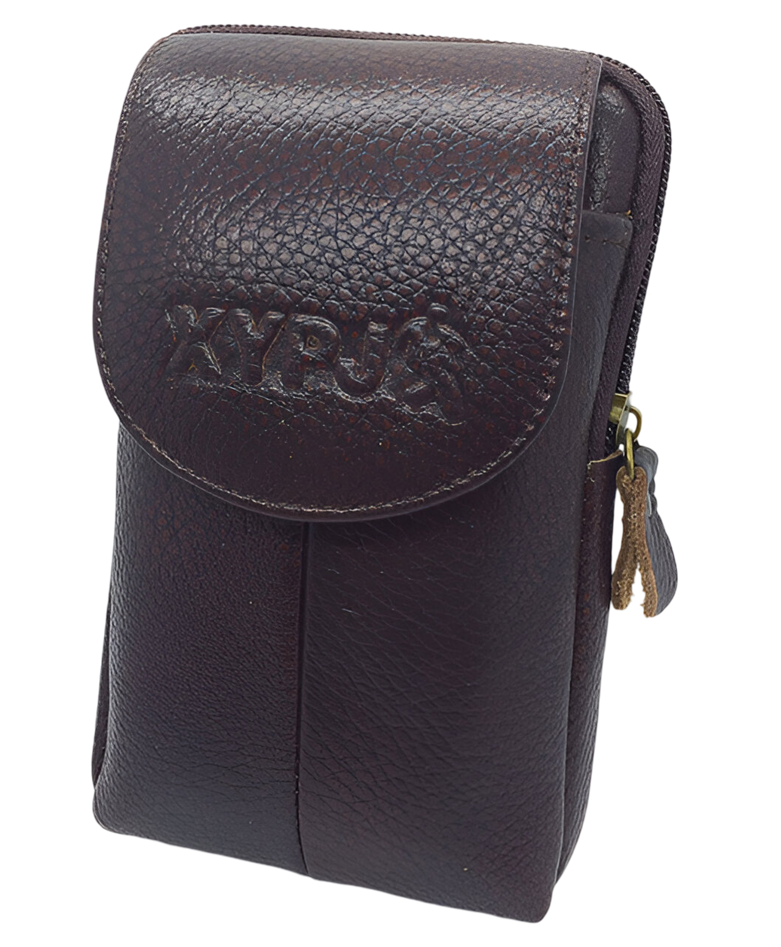 MOMISY Mobile Phone Holster, Leather Belt Clip Case Cover - Brown-image-4